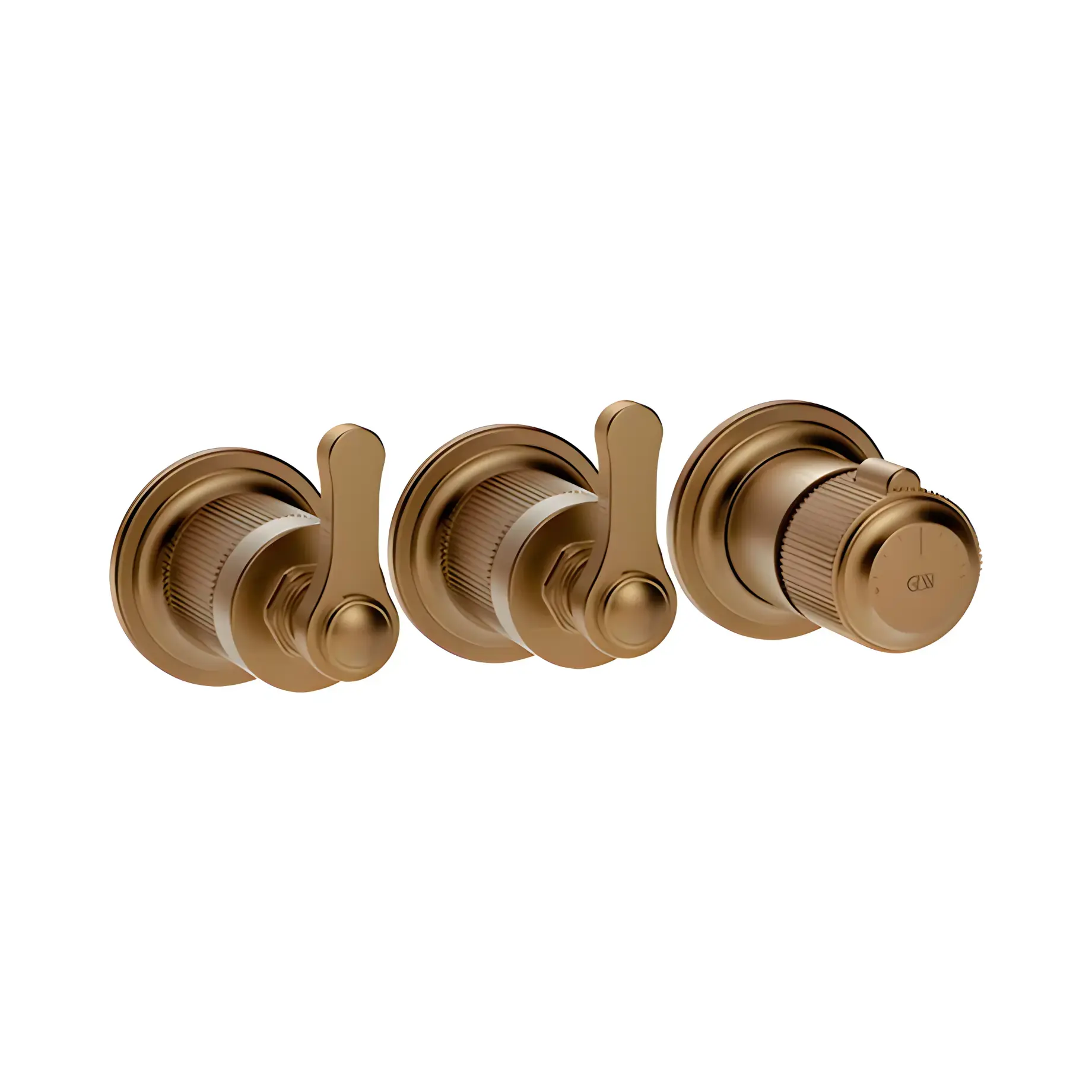 Змішувач для душу Venti20 Виробник 65334-791 Deep Bronze Brushed PVD — вид спереду