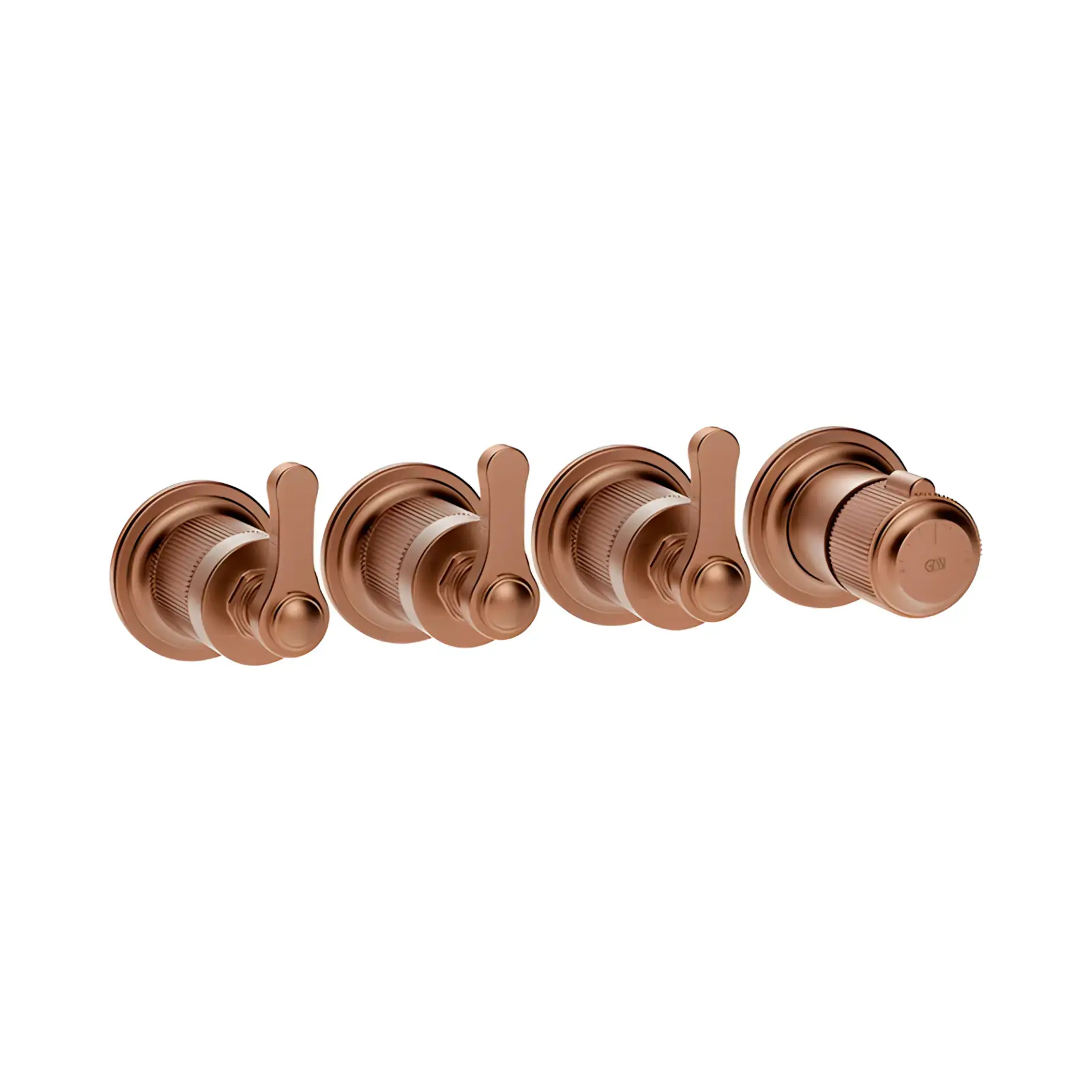 Змішувач для душу Venti20 Виробник 65336-708 Copper Brushed PVD — вид спереду