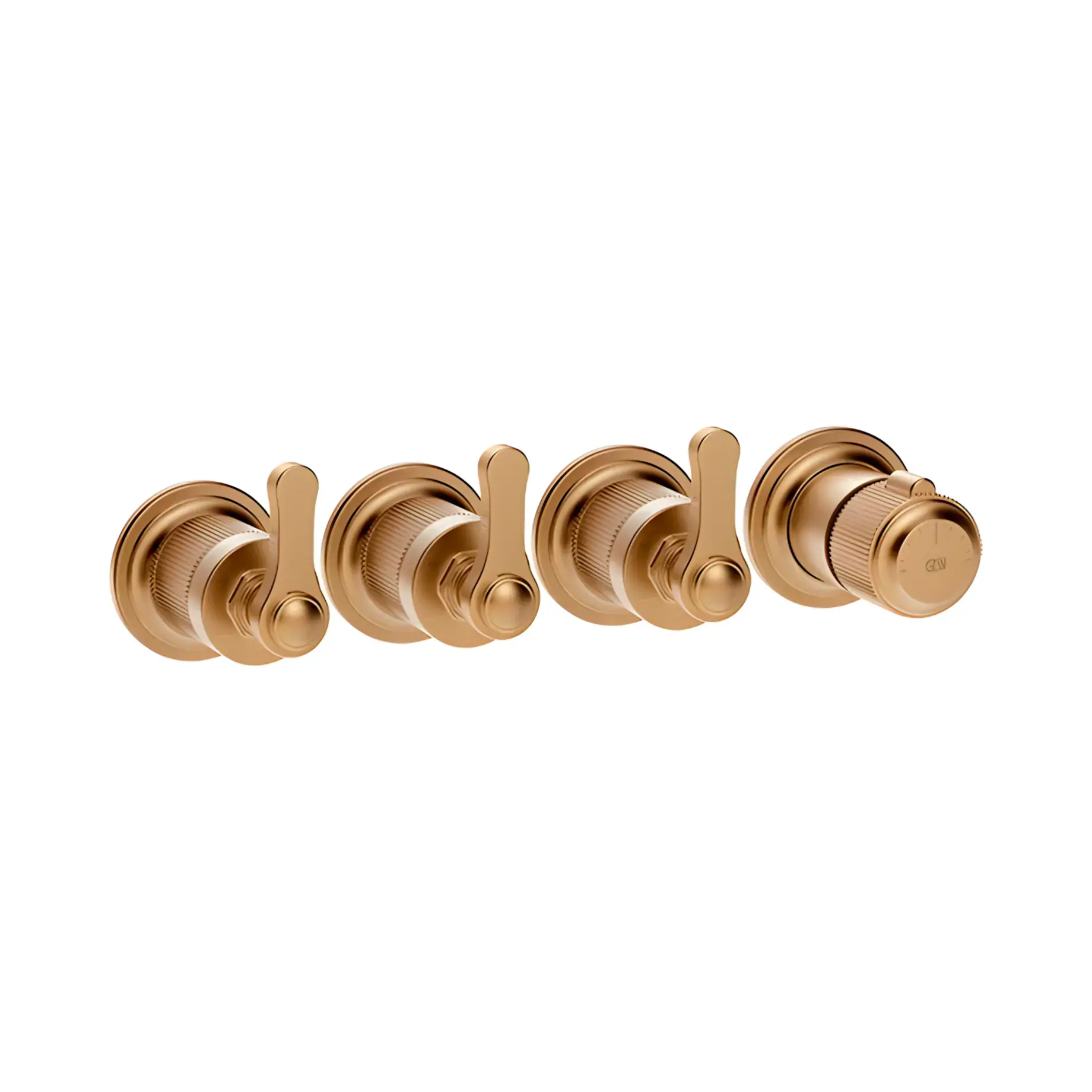 Змішувач для душу Venti20 Виробник 65336-726 Warm Bronze Br. PVD — вид спереду