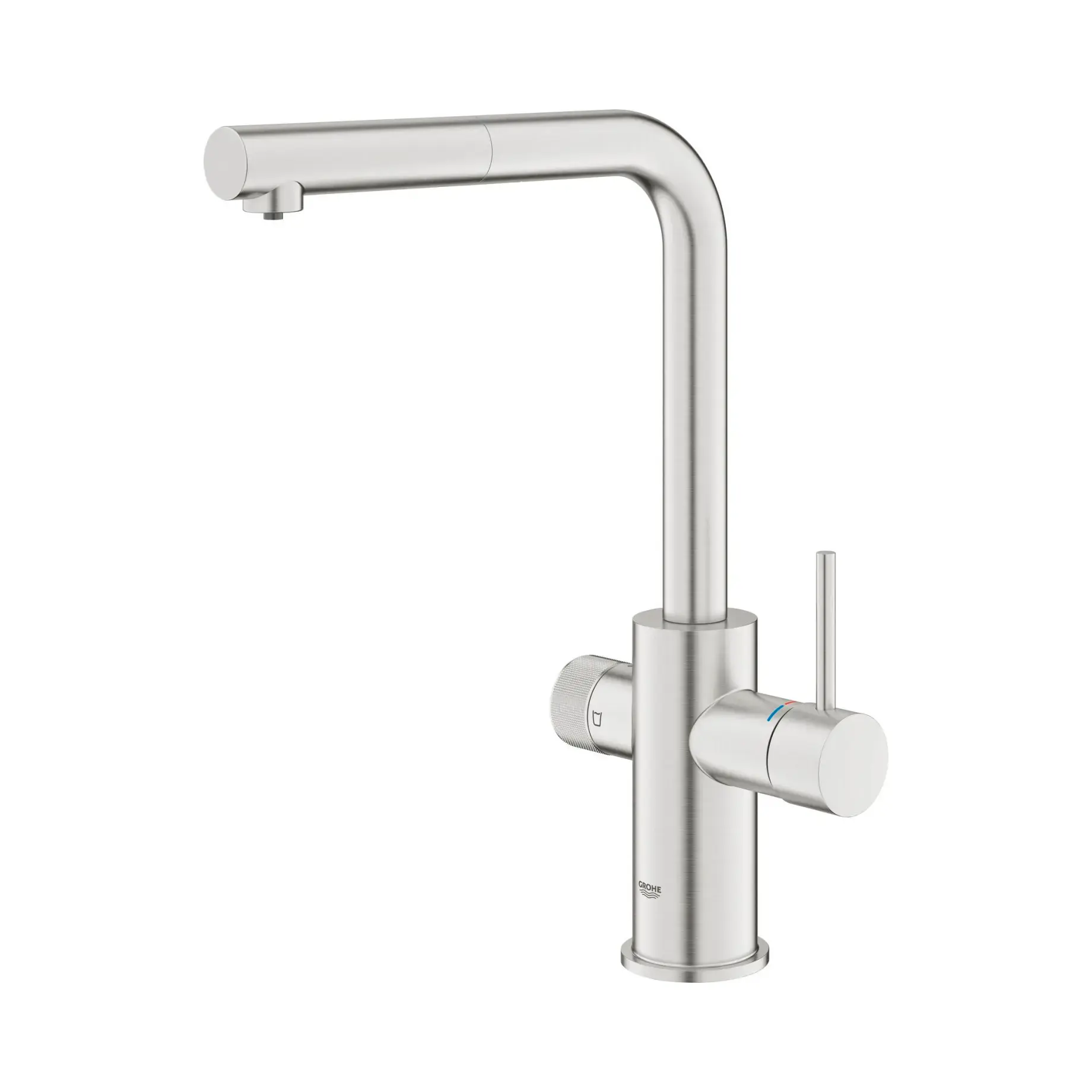 Змішувач для кухні Blue Pure Minta Grohe 30590DC0 Super Steel — вид згори