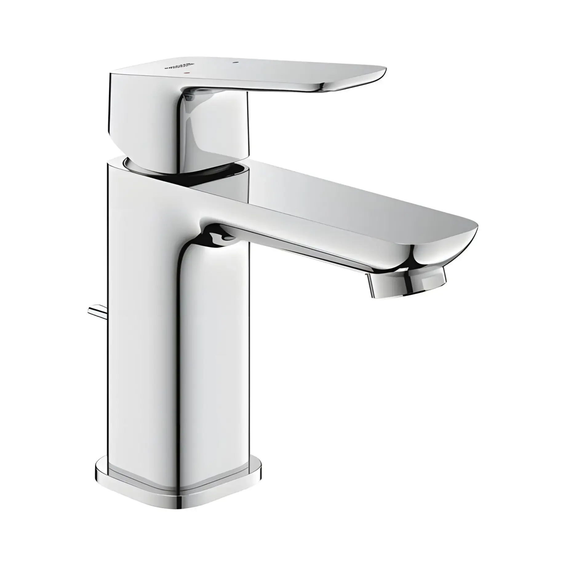 Змішувач для раковини з донним клапаном Cubeo, розмір S Grohe 1016940000 Chrome — вид на білому тлі