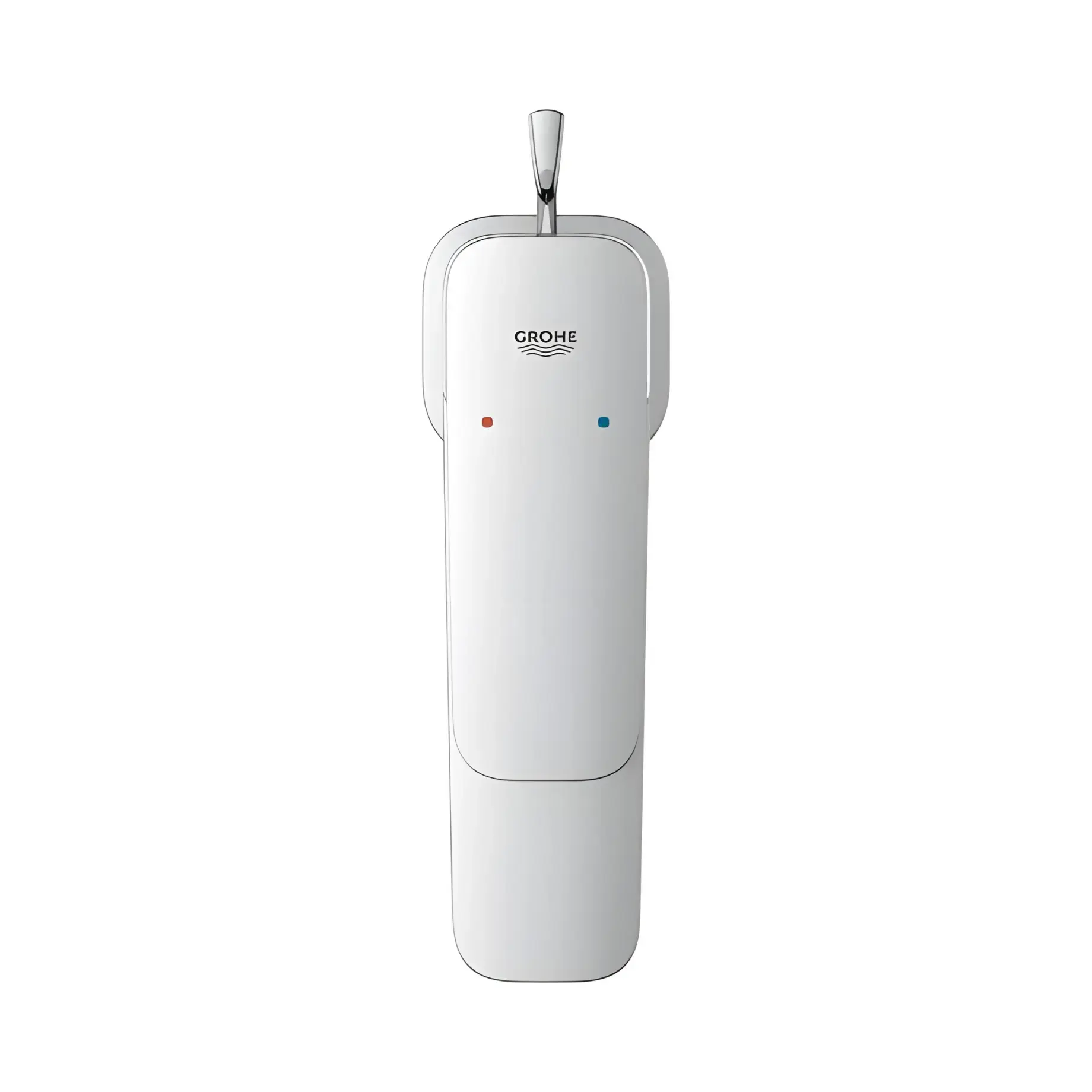 Змішувач для раковини з донним клапаном Cubeo, розмір S Grohe 1016940000 Chrome — вид ззаду