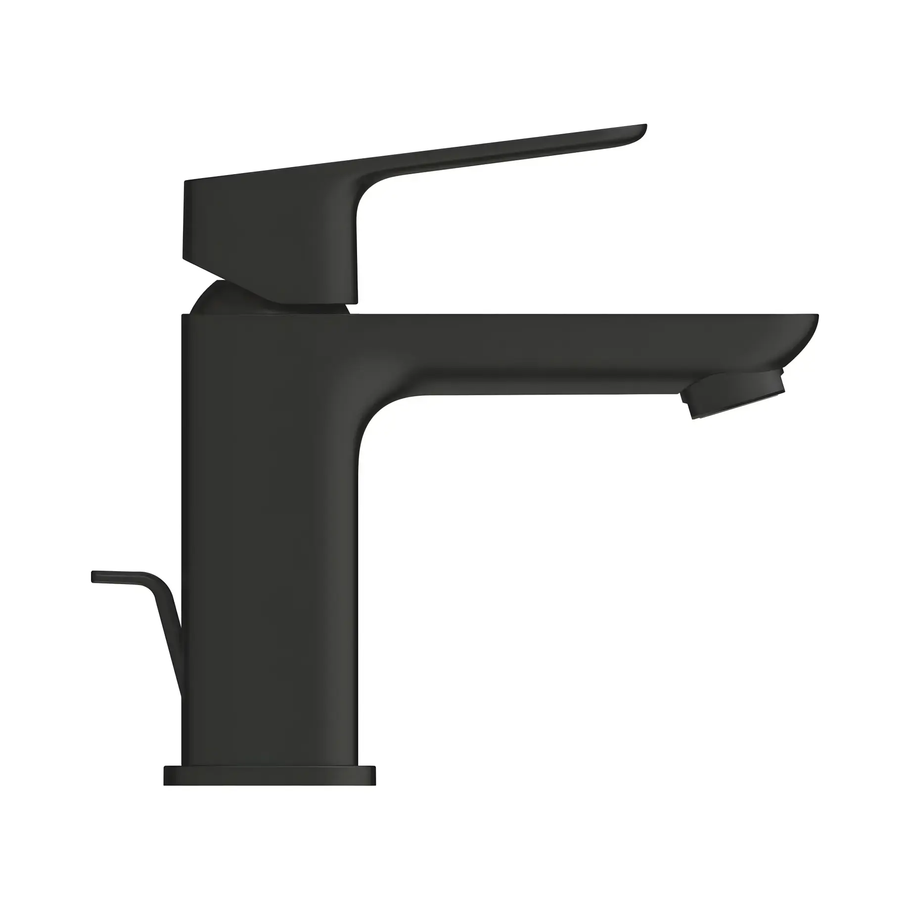 Змішувач для раковини з донним клапаном Cubeo, розмір S Grohe 1016942430 Black — вид ззаду
