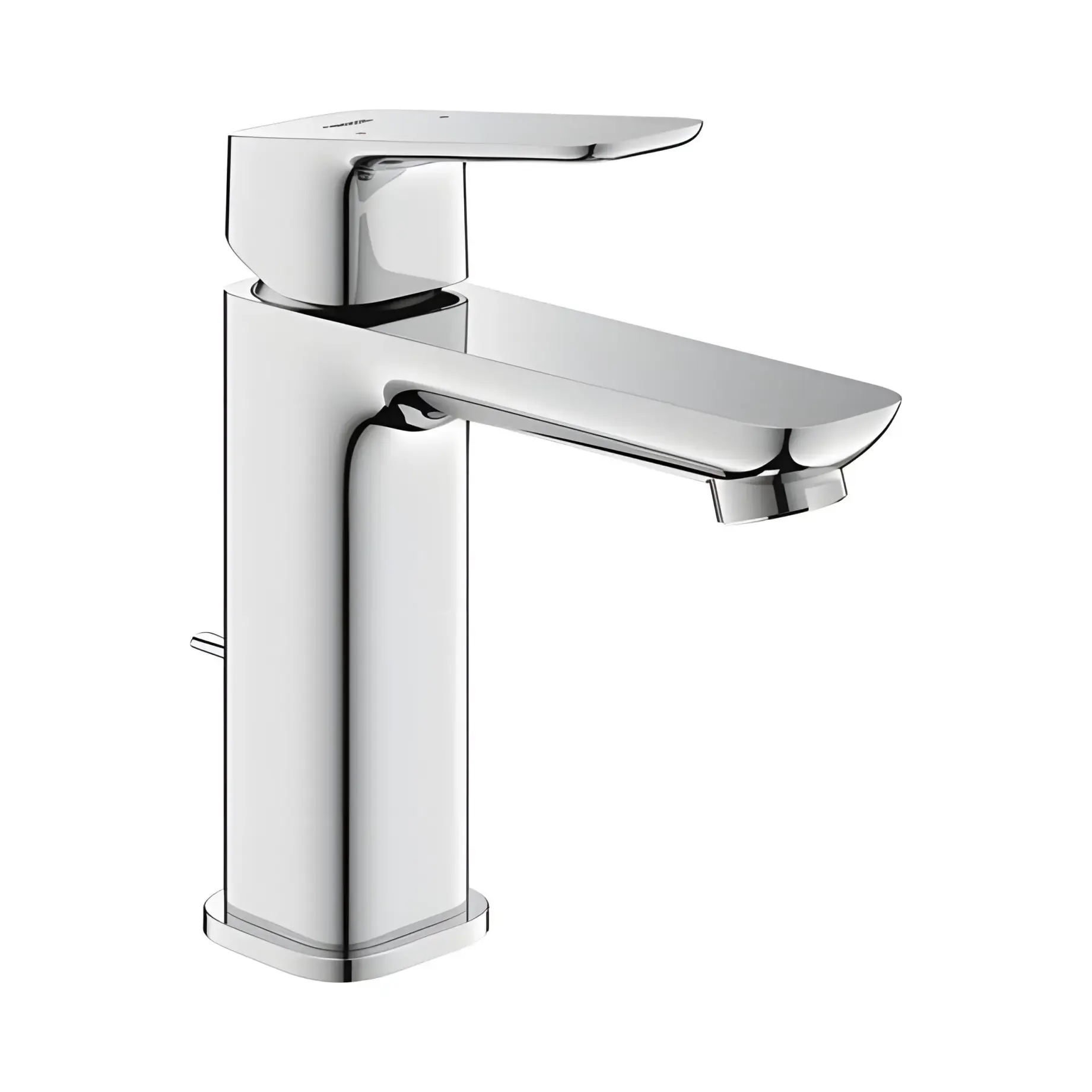 Змішувач для раковини з донним клапаном Cubeo, розмір M Grohe 1017490000 Chrome — вид на білому тлі