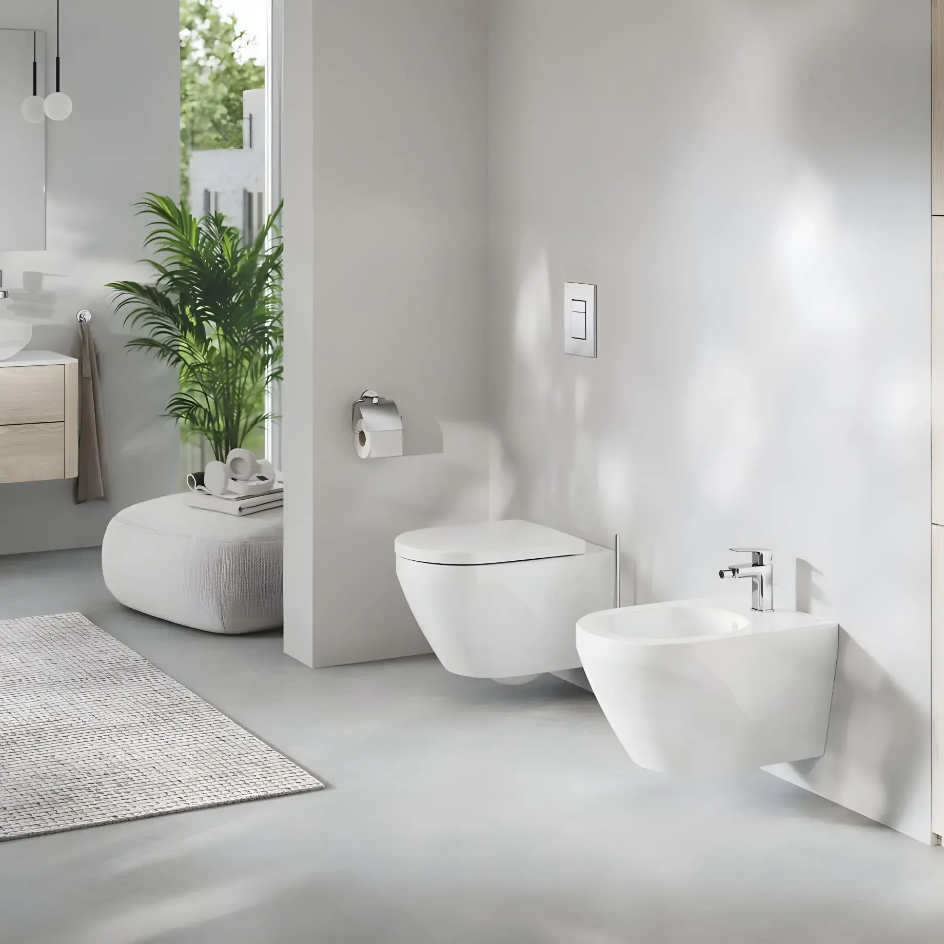 Змішувач для біде з донним клапаном Cubeo, розмір S Grohe 1018100000 Chrome — вид спереду