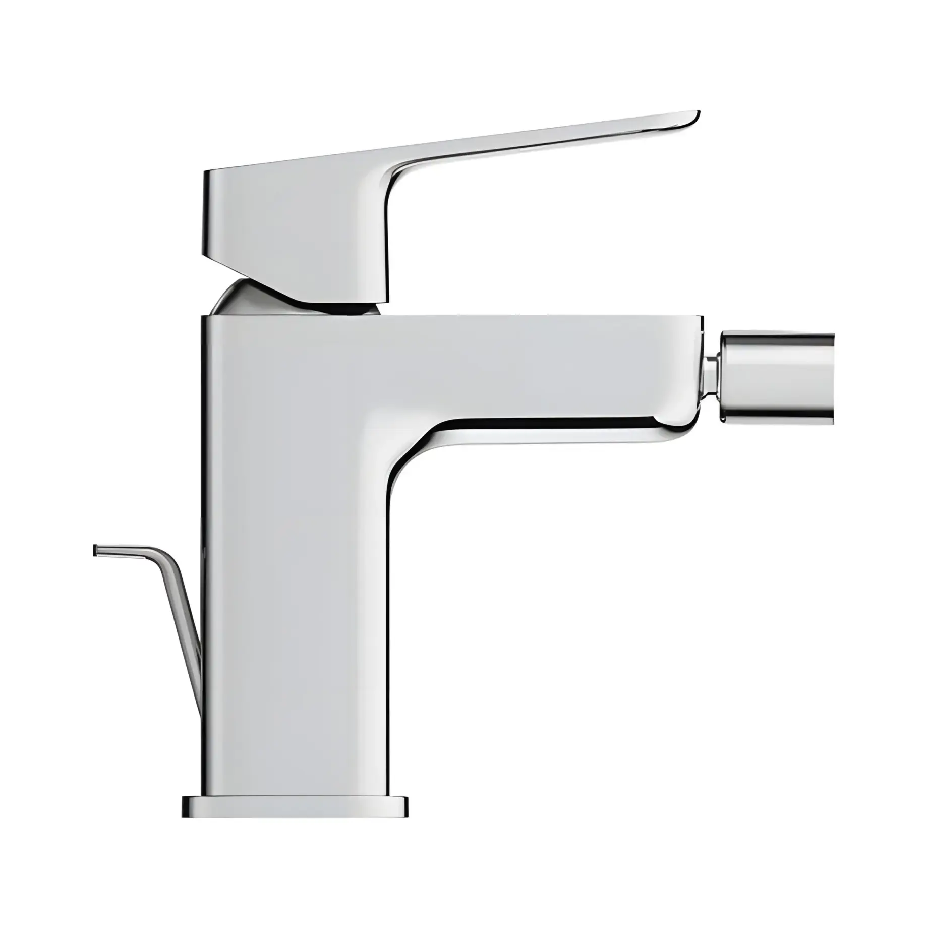 Змішувач для біде з донним клапаном Cubeo, розмір S Grohe 1018100000 Chrome — бічний ракурс