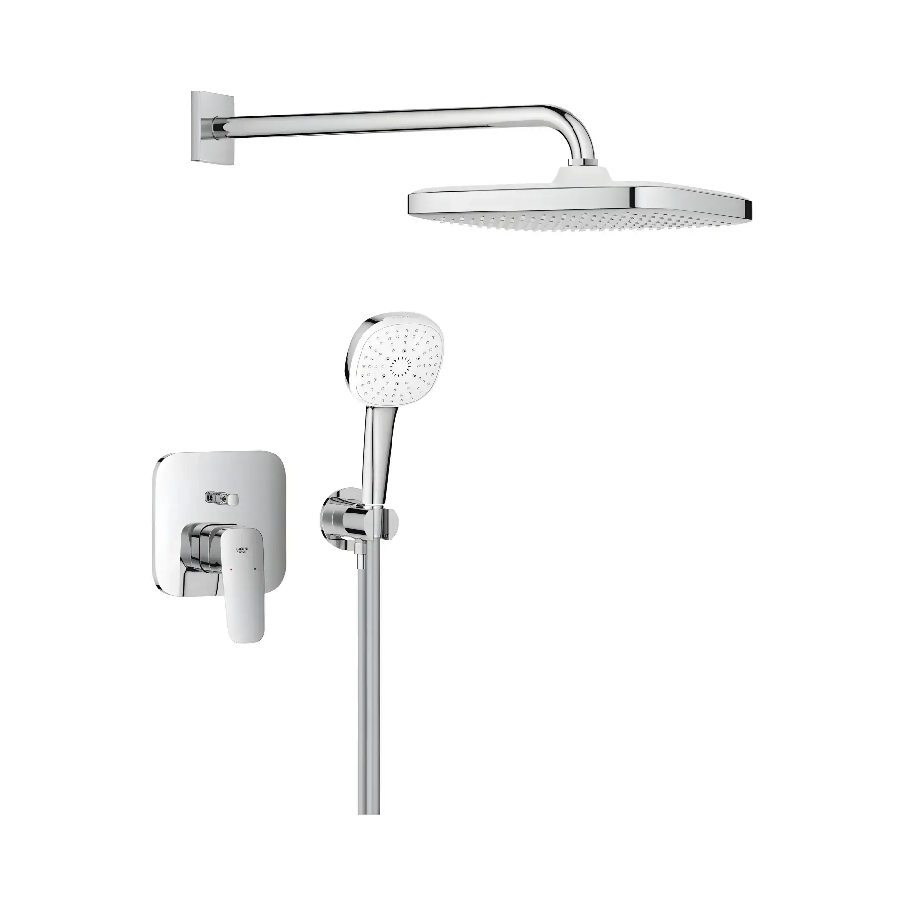 Душова система прихованого монтажу Cubeo з Tempesta 250 без вбудованої частини Smart Box Grohe 1053360000 — деталь крупним планом