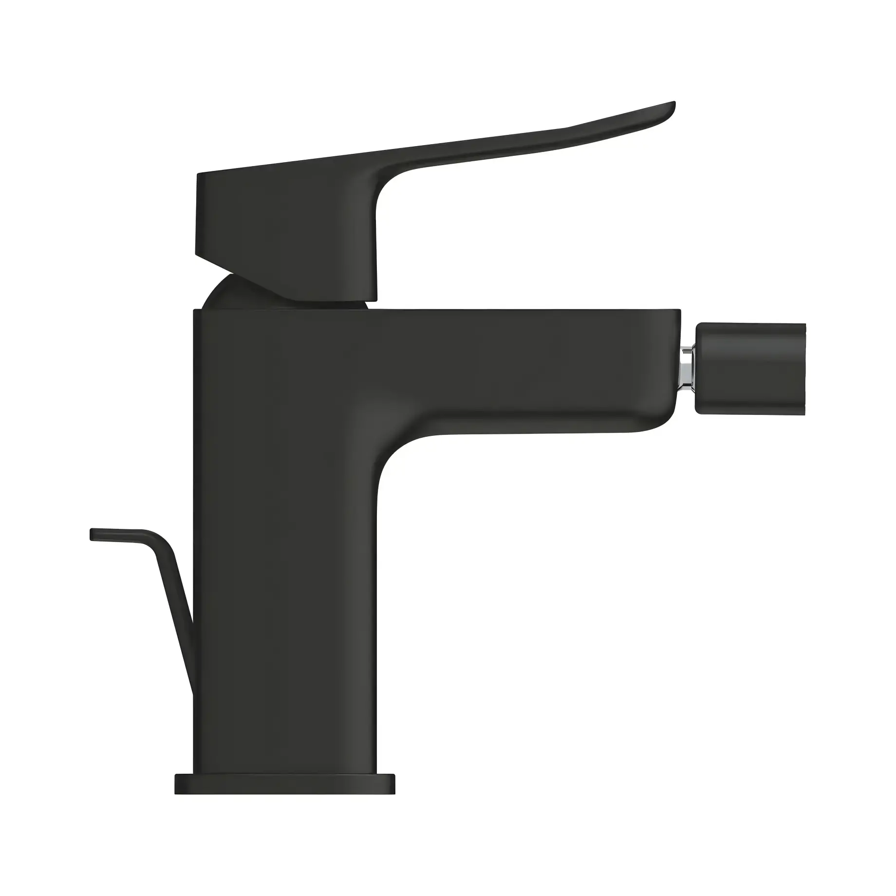 Змішувач для біде Dice з донним клапаном Grohe 1018772430 Black — бічний ракурс
