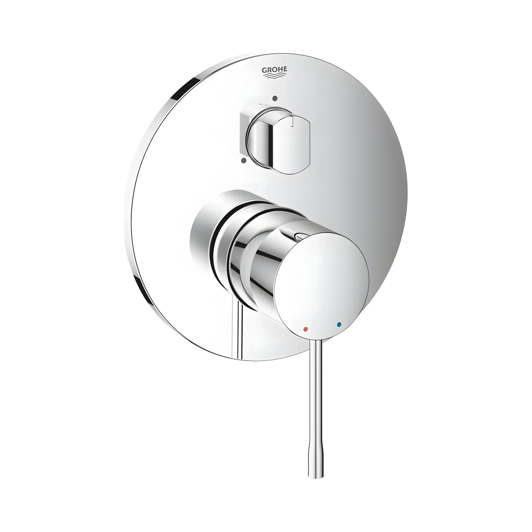 Змішувач для ванни/душу прихованого монтажу Essence на 3 споживачі Grohe 24092001 — вид на білому тлі