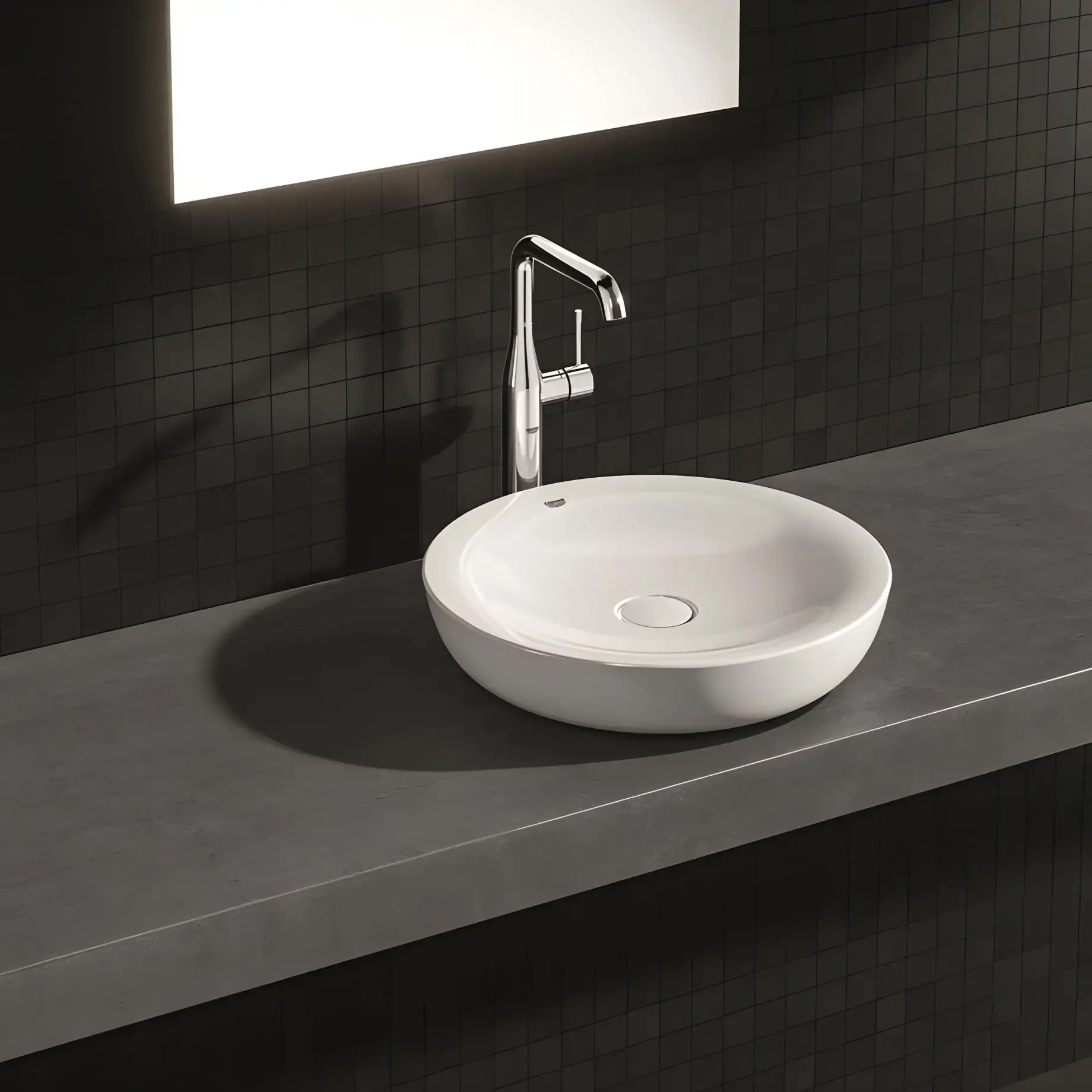 Змішувач для раковини високий Essence, розмір XL Grohe 24170001 Chrome — вид спереду