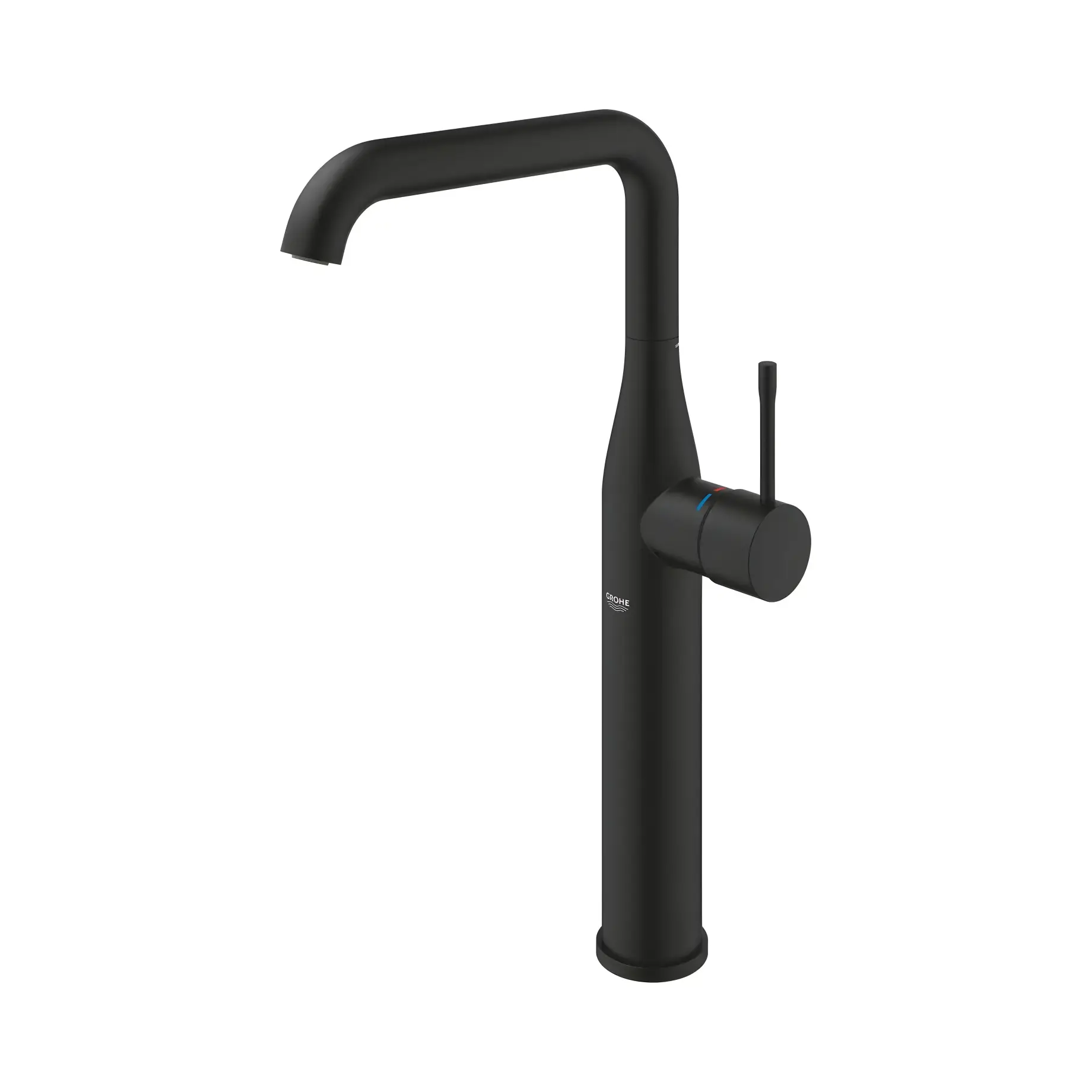 Змішувач для раковини високий Essence, розмір XL Grohe 24170KF1 Phantom Black — вид спереду