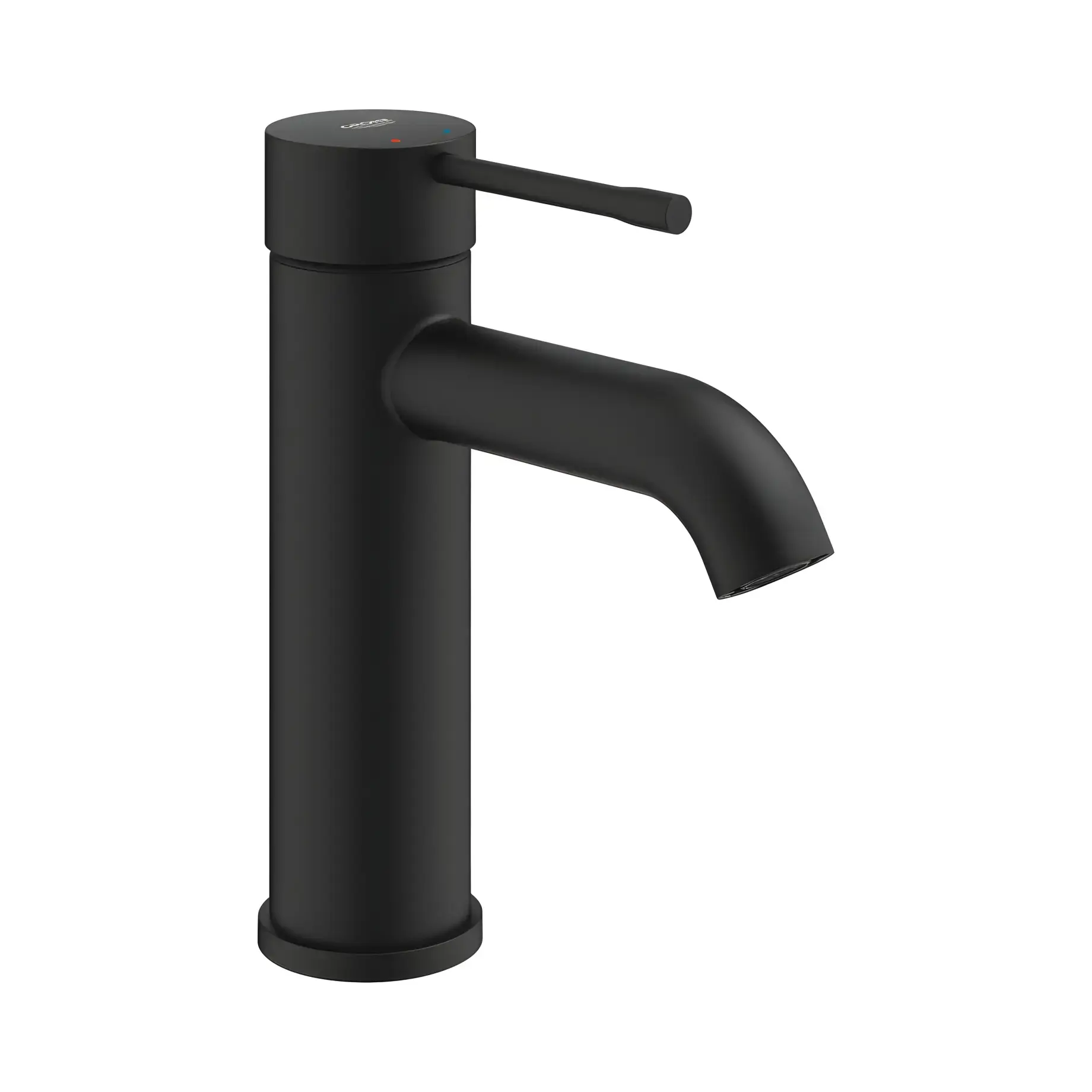 Змішувач для раковини Essence, розмір S Grohe 24172KF1 Phantom Black — вид на білому тлі