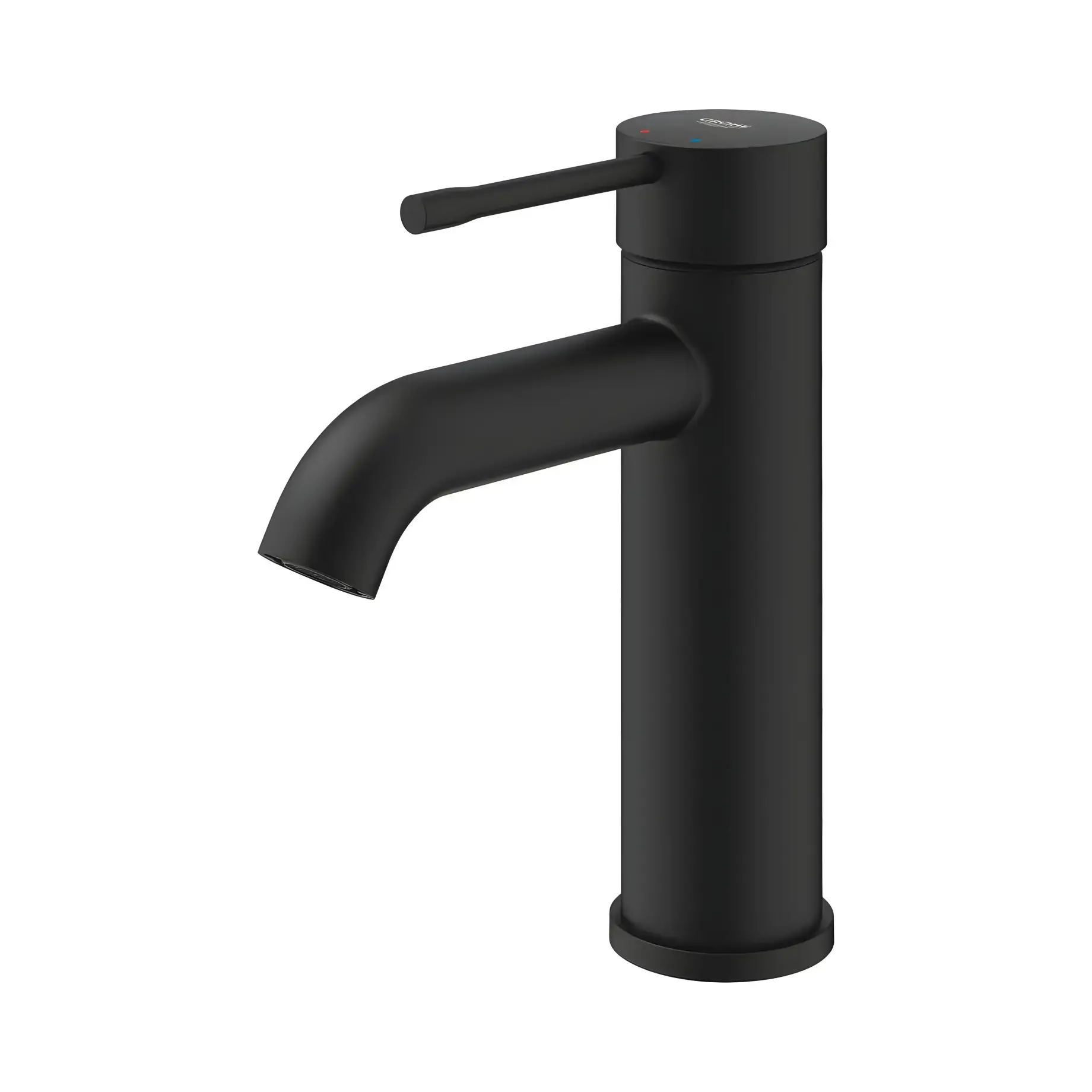 Змішувач для раковини Essence, розмір S Grohe 24172KF1 Phantom Black — бічний ракурс