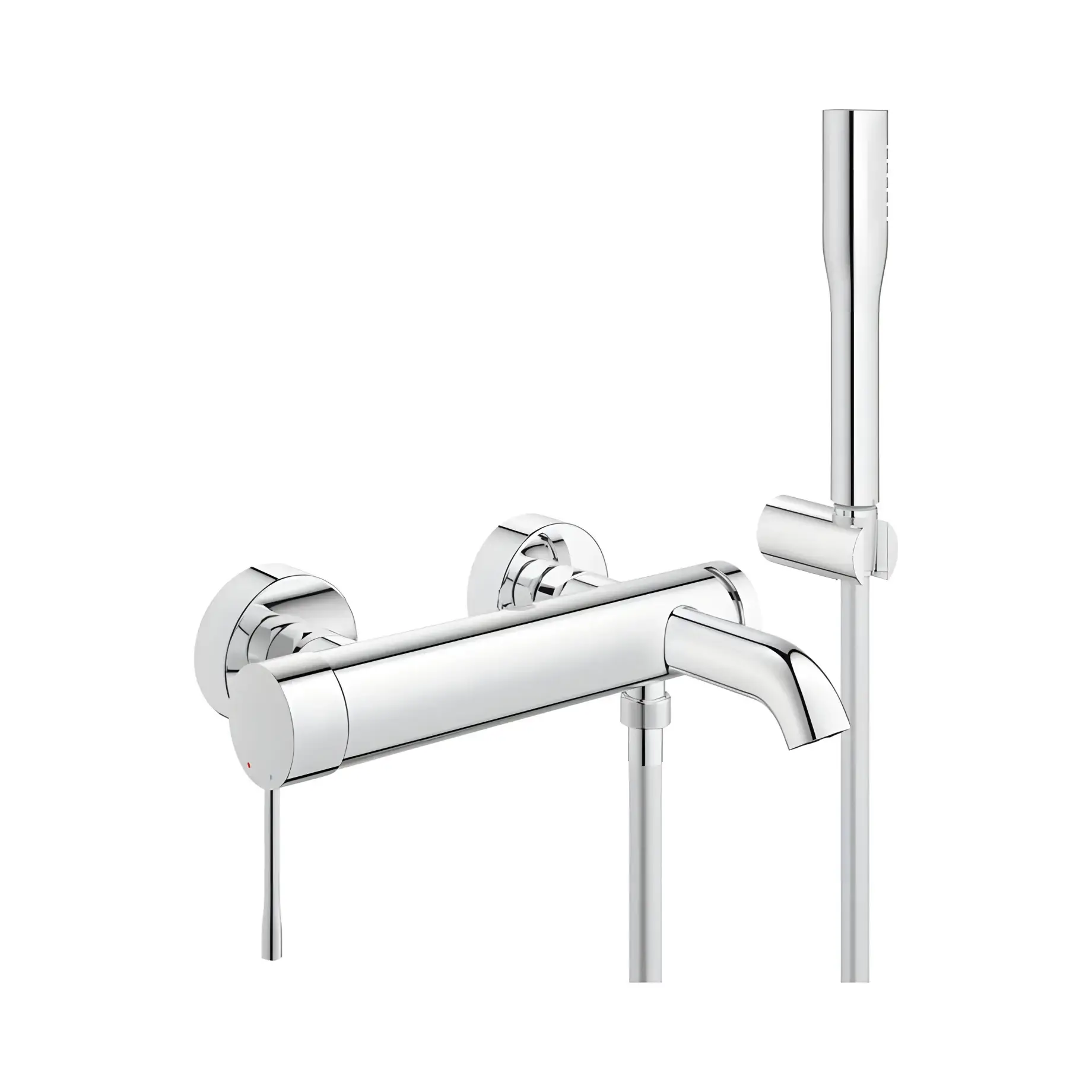 Змішувач для ванни з душовим гарнітуром Essence Grohe 25249001 — вид на білому тлі