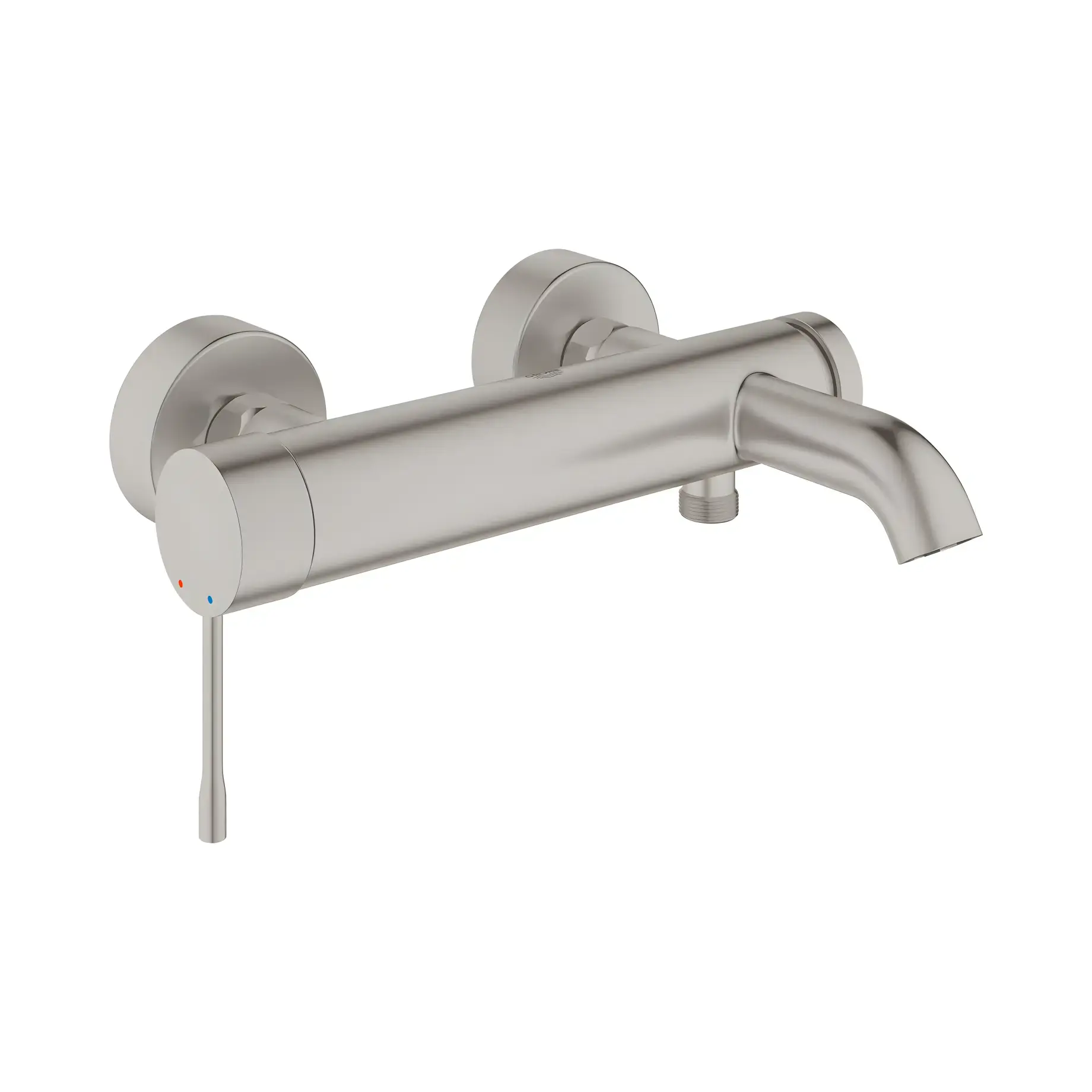 Змішувач для ванни Essence Grohe 25250DC1 Steel — вид на білому тлі