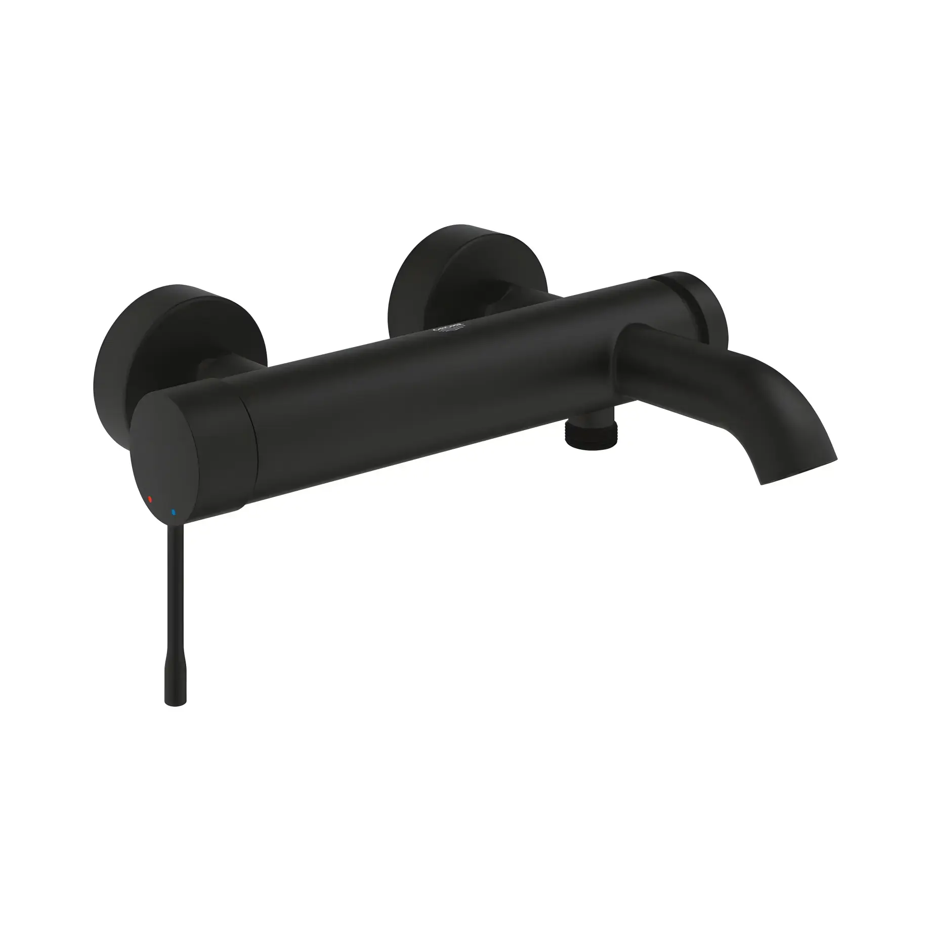 Змішувач для ванни Essence Grohe 25250KF1 Phantom Black — вид на білому тлі