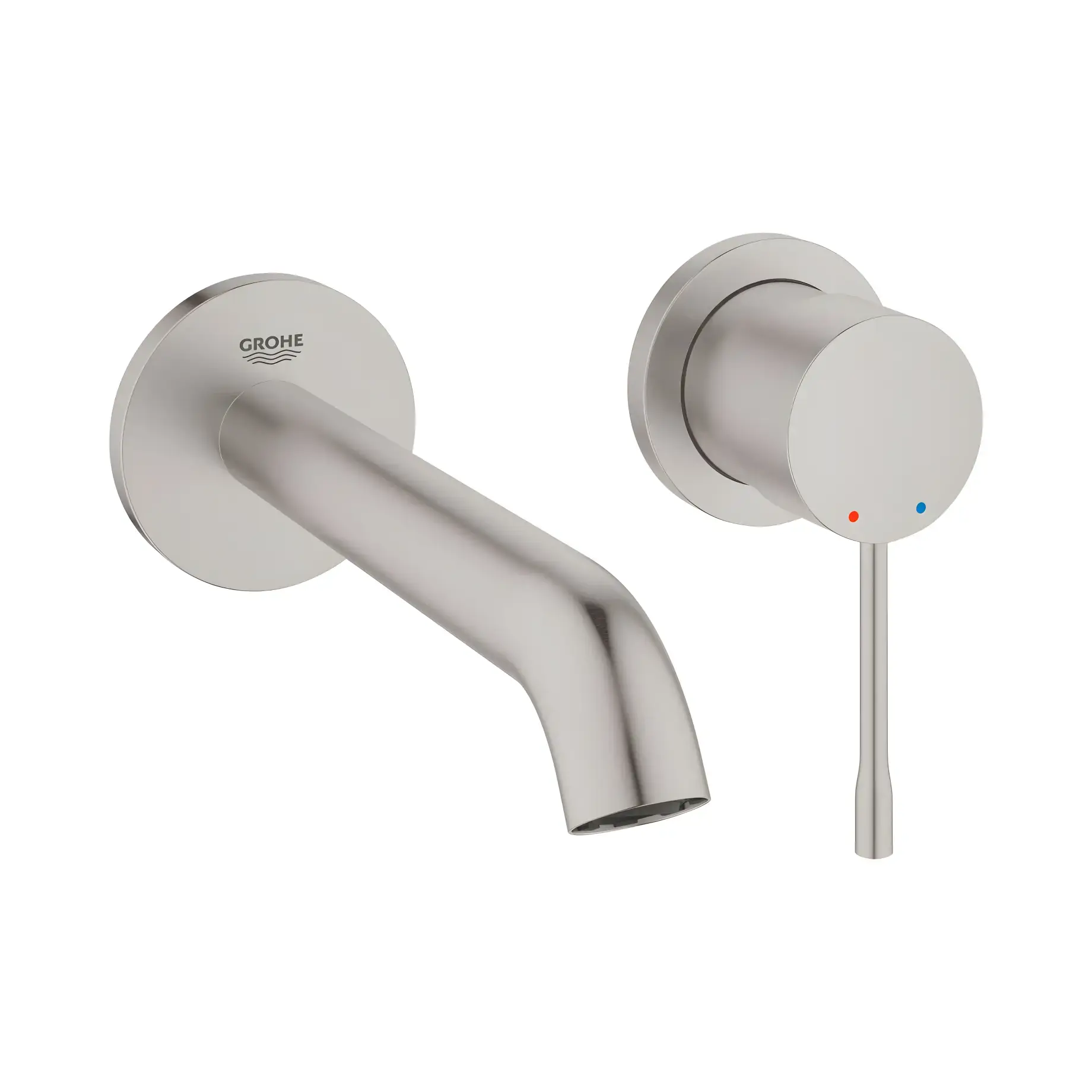 Змішувач для раковини Essence M-Size Grohe 29192DC1 Steel — вид на білому тлі