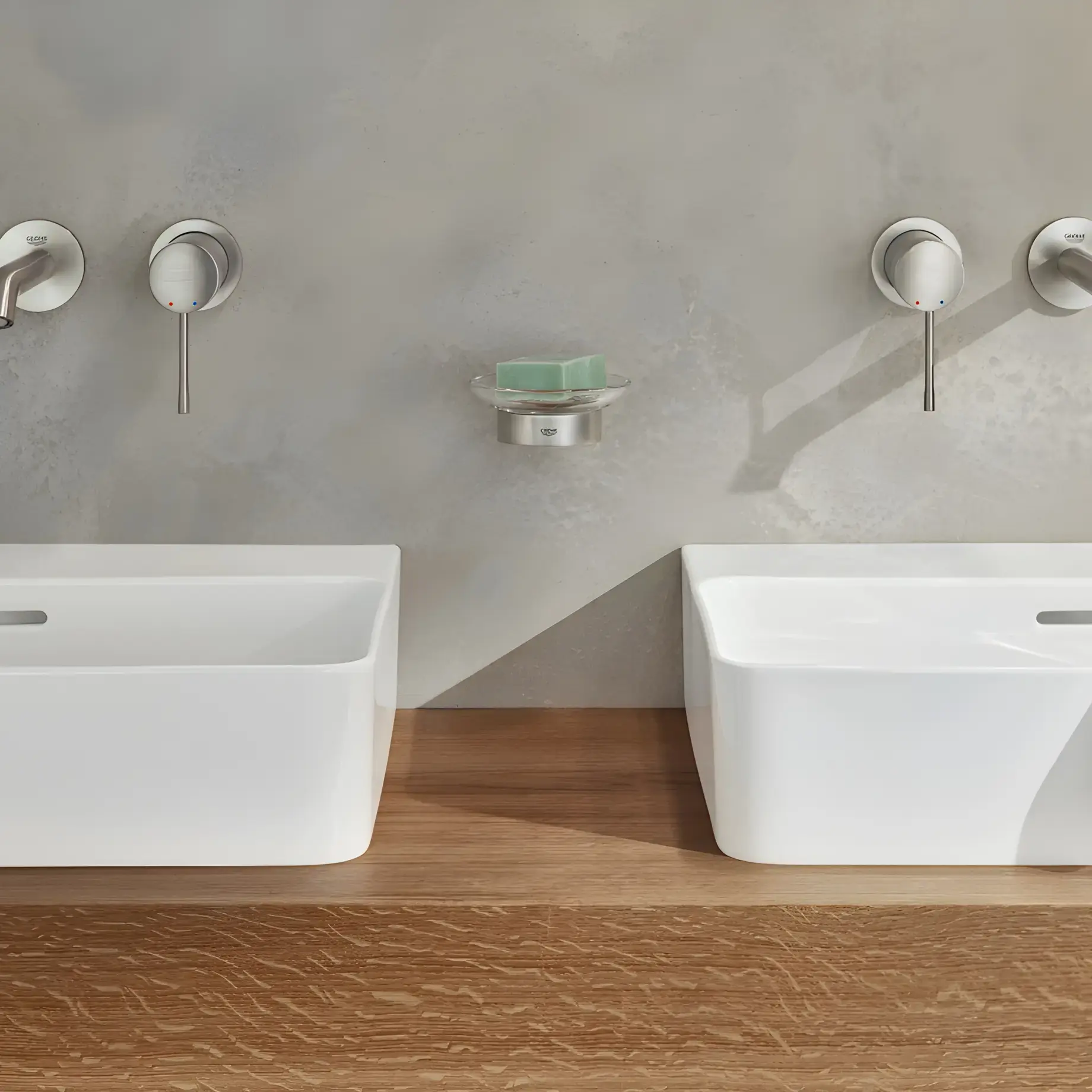 Змішувач для раковини Essence M-Size Grohe 29192DC1 Steel — бічний ракурс
