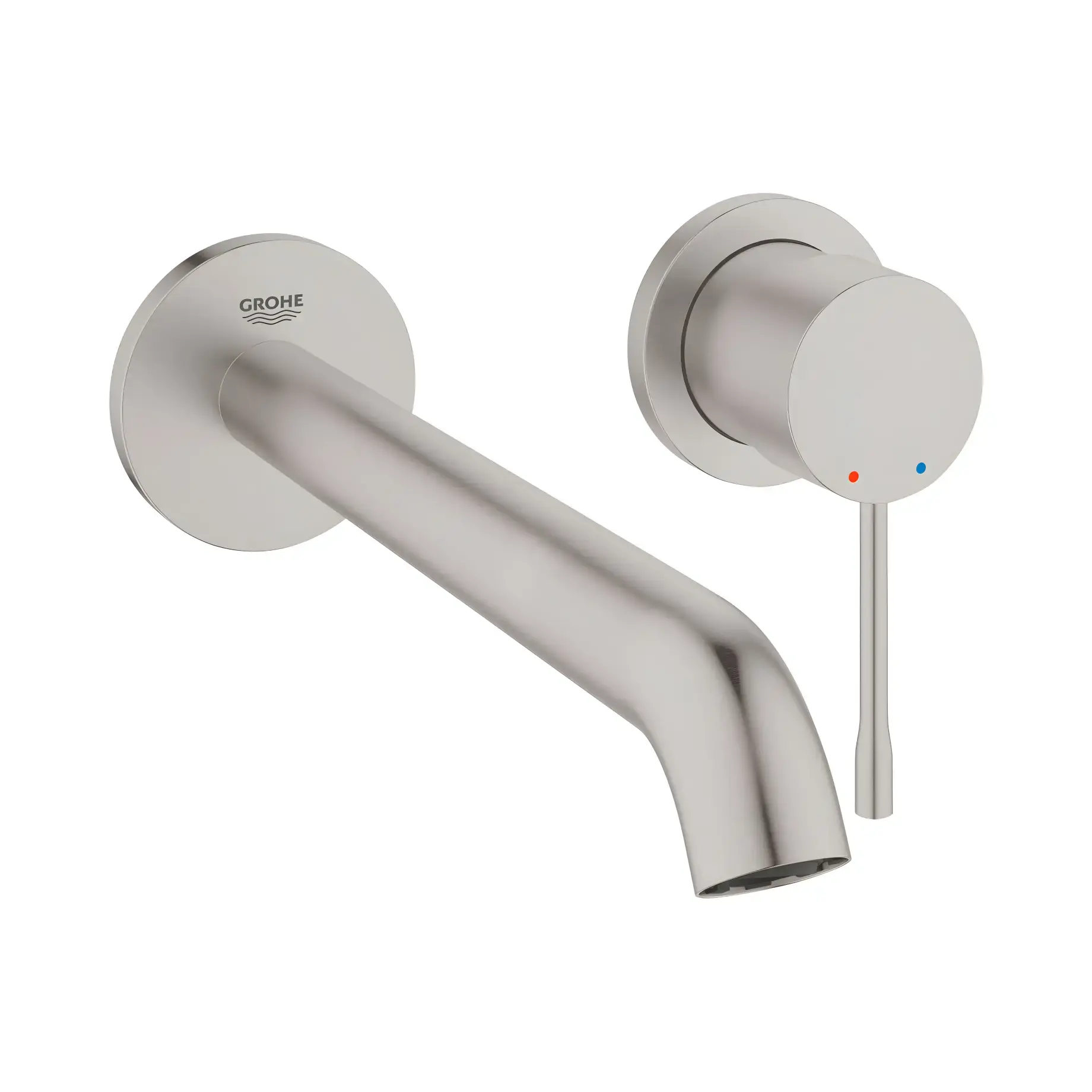 Змішувач для раковини Essence L-Size Grohe 29193DC1 Steel — вид на білому тлі