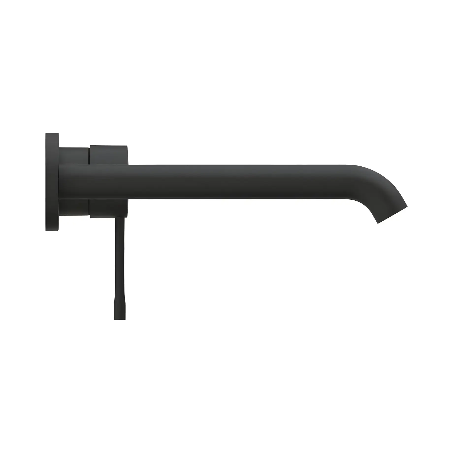 Змішувач для раковини настінний Essence, розмір L Grohe 29193KF1 Phantom Black — бічний ракурс