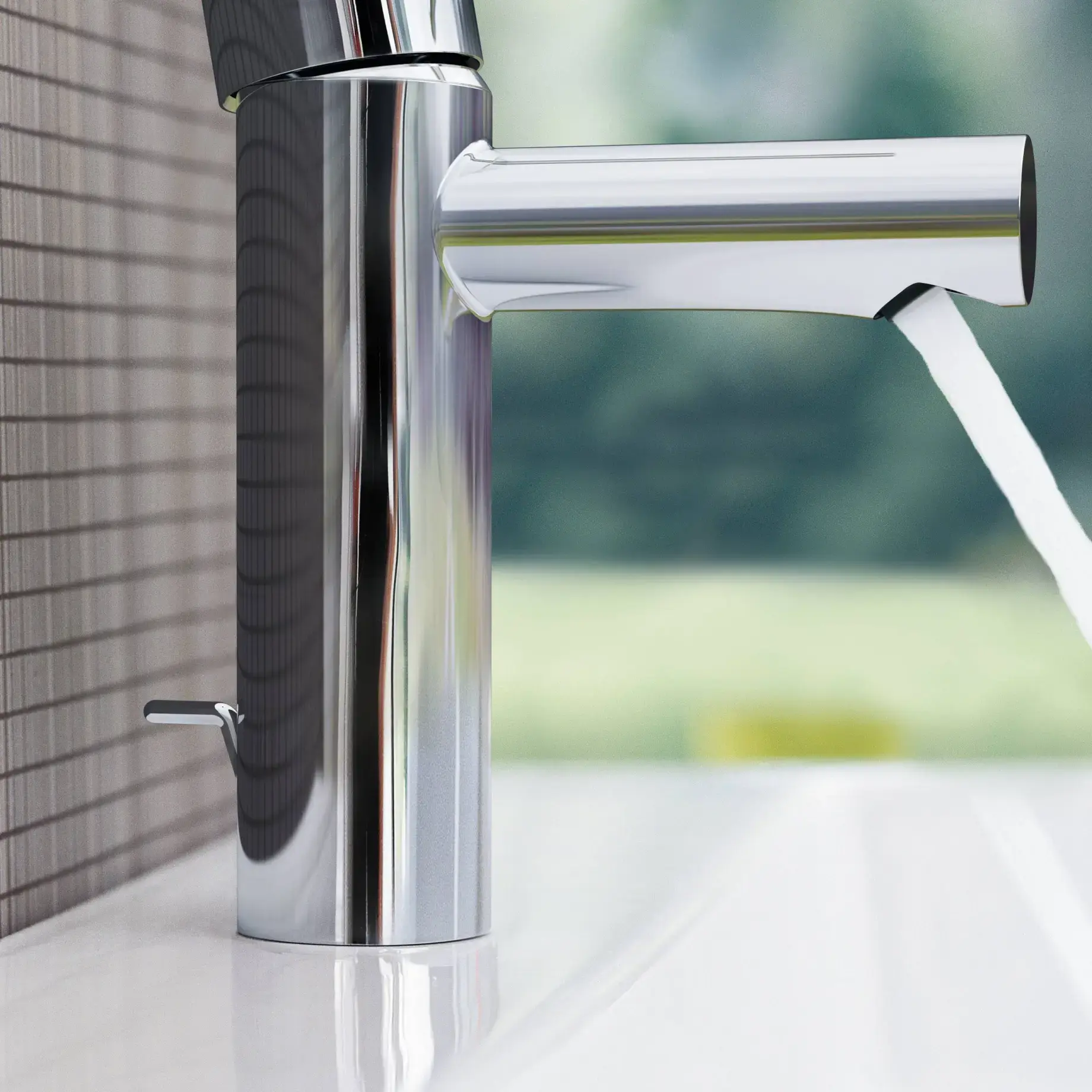 Змішувач для раковини з донним клапаном Essence, розмір S Grohe 32898001 — бічний ракурс