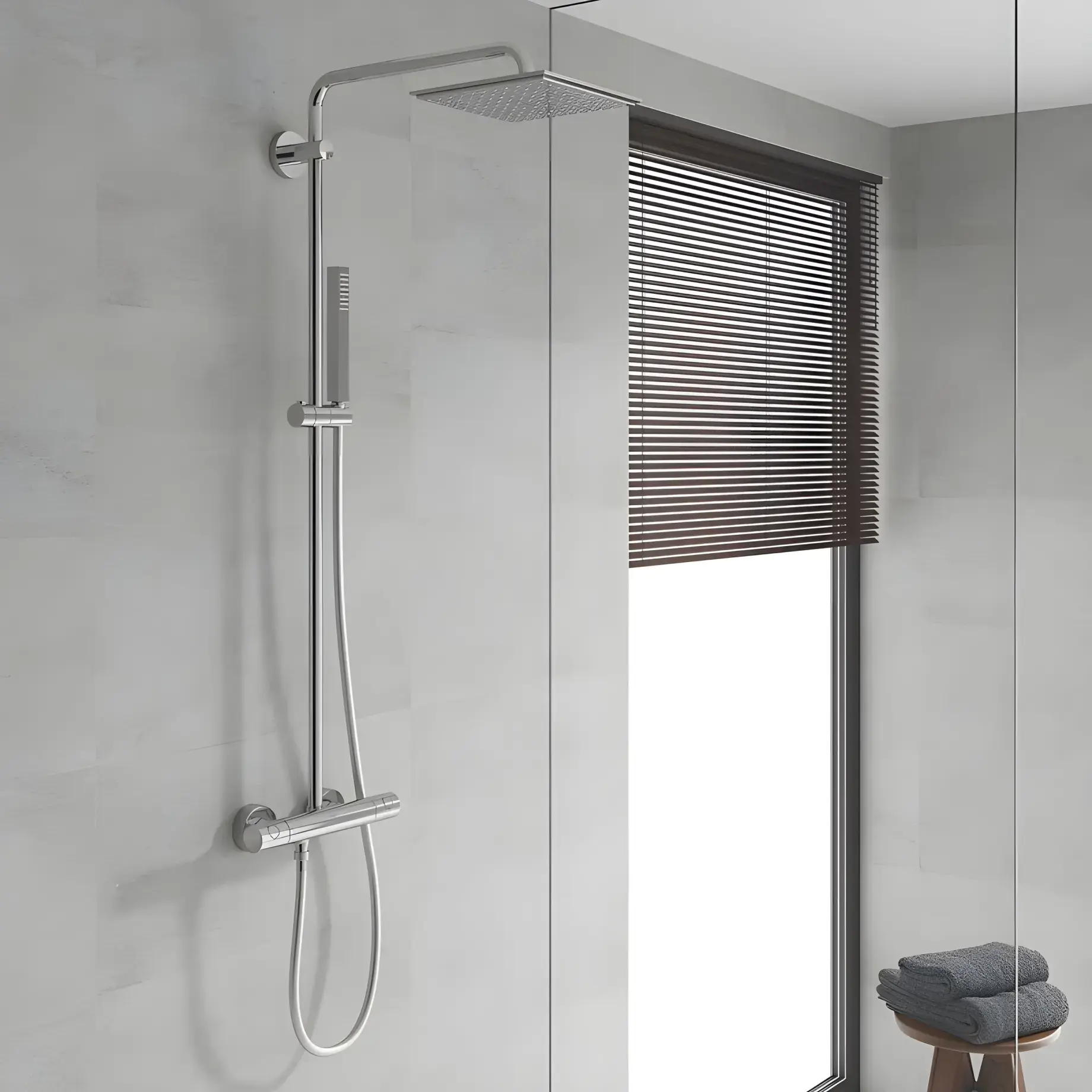 Душова система з термостатом Euphoria 230 Grohe 26187000 — вид спереду