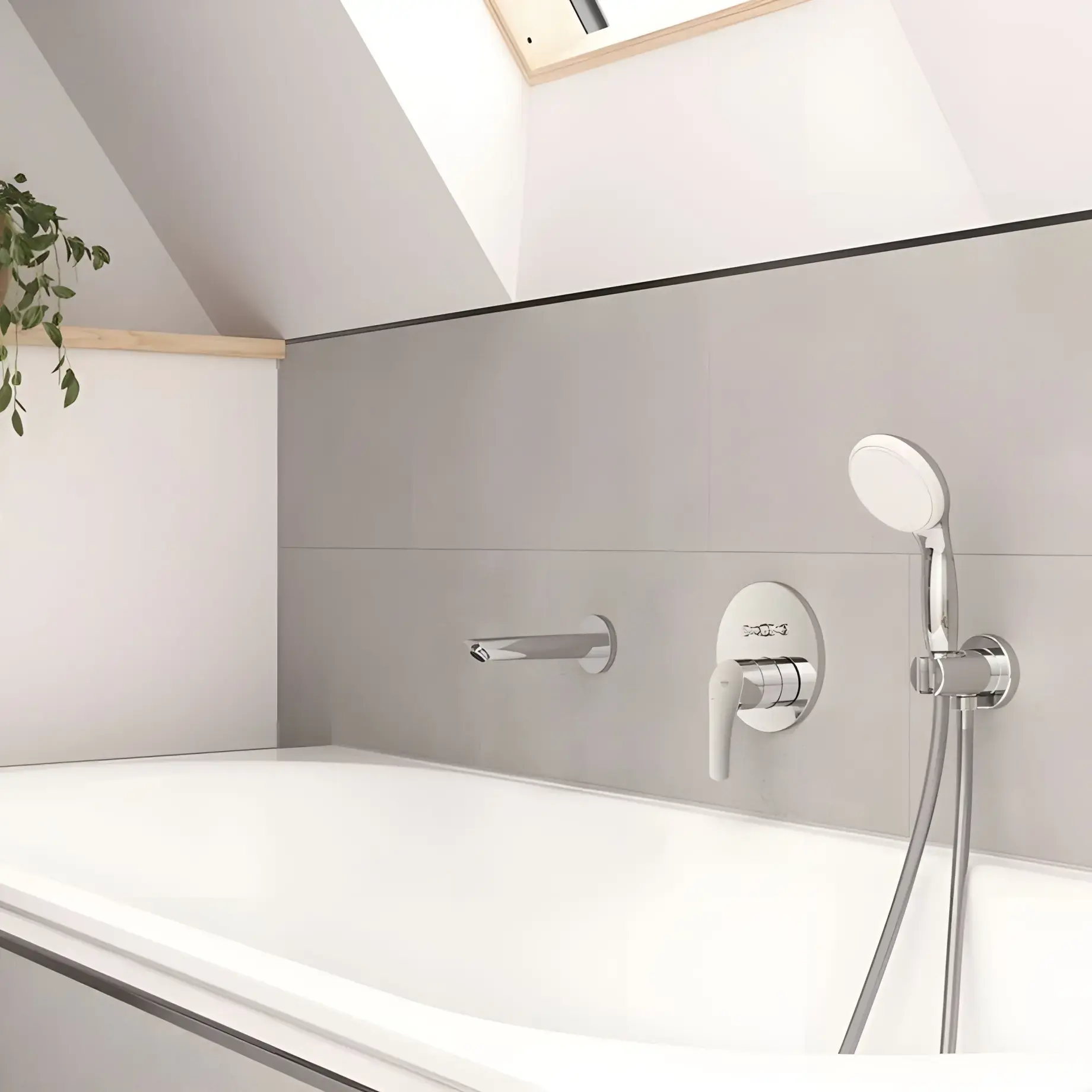 Вилив для ванни Eurosmart Grohe 13448003 Chrome — вид спереду