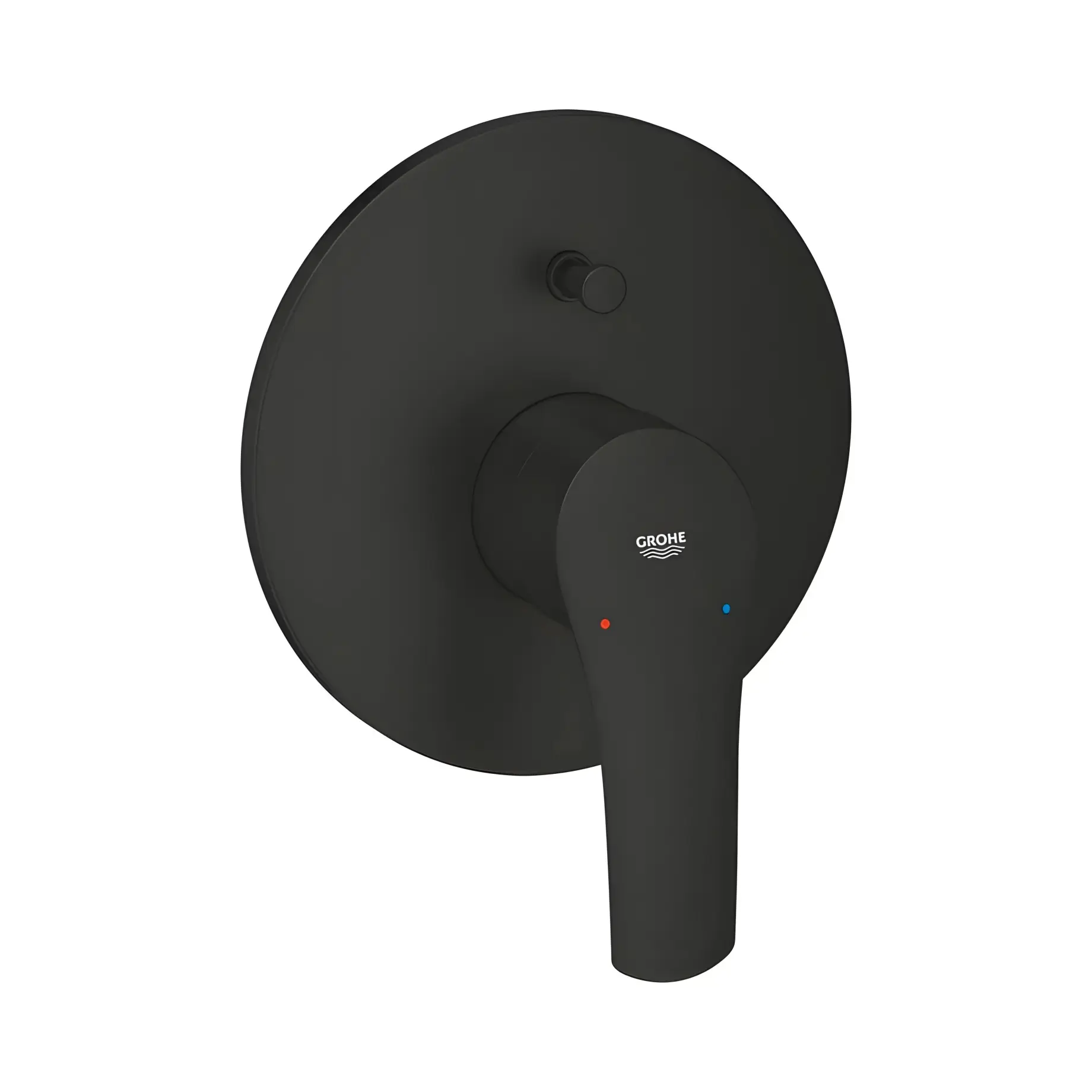 Змішувач для ванни/душу прихованого монтажу на 2 споживача Eurosmart Grohe 194502433 Matt Black — вид на білому тлі