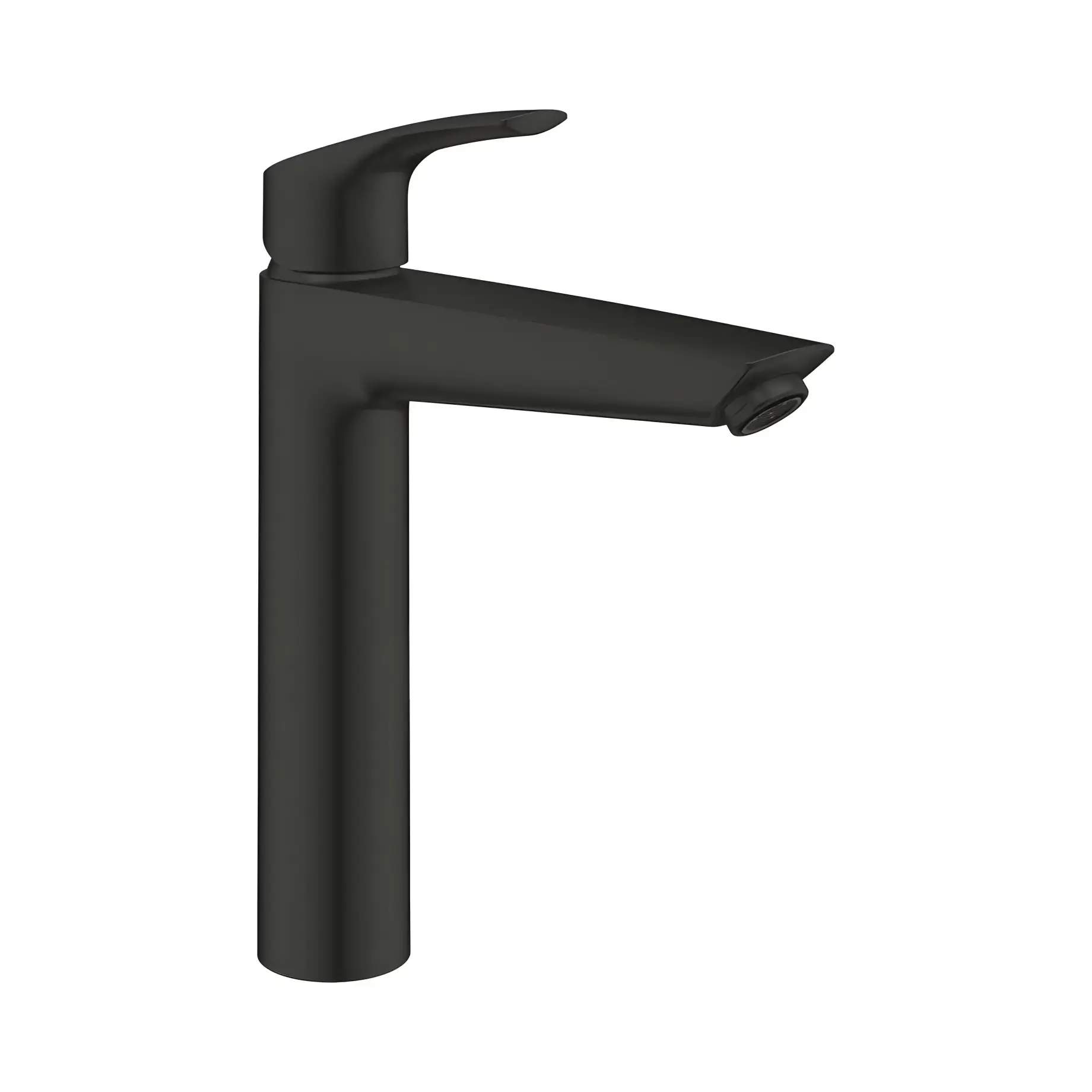 Змішувач для раковини високий Eurosmart, розмір XL Grohe 239712433 Matt Black — вид на білому тлі