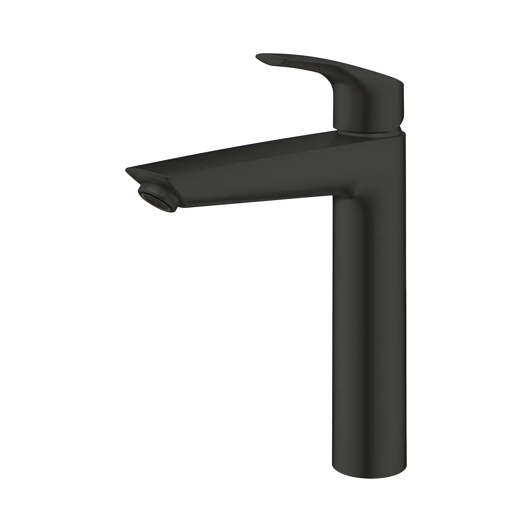 Змішувач для раковини високий Eurosmart, розмір XL Grohe 239712433 Matt Black — бічний ракурс