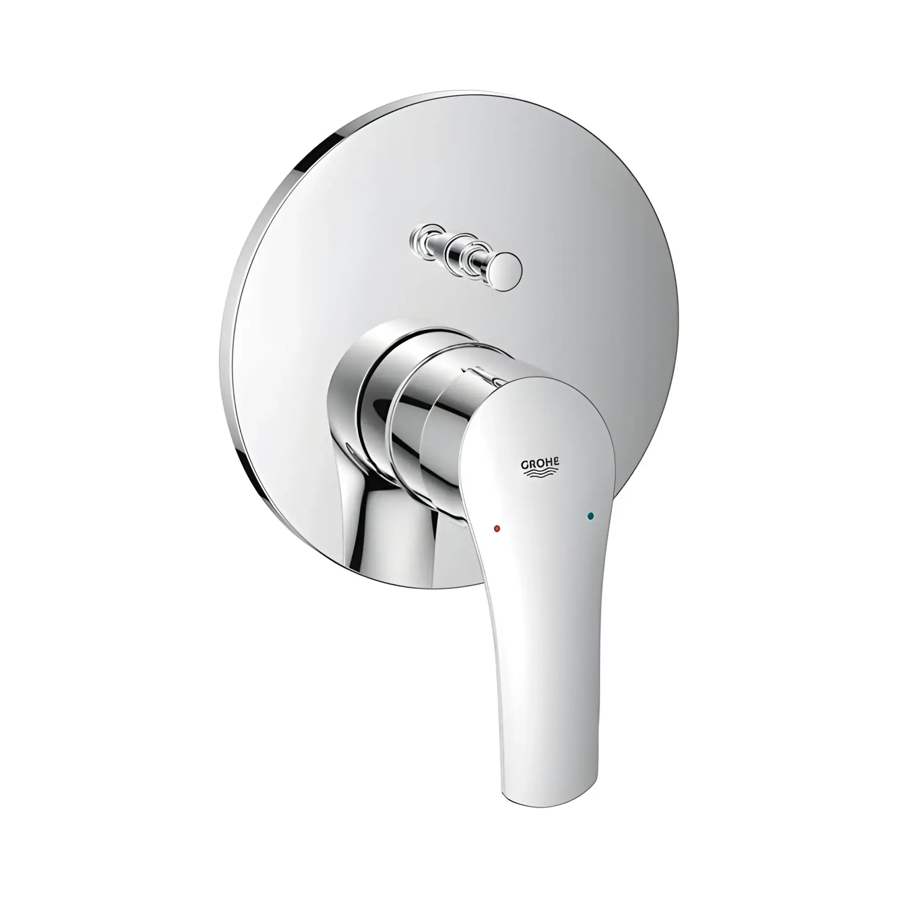 Змішувач для ванни/душу прихованого монтажу на 2 споживача Eurosmart New Grohe 24043003 Chrome — вид на білому тлі