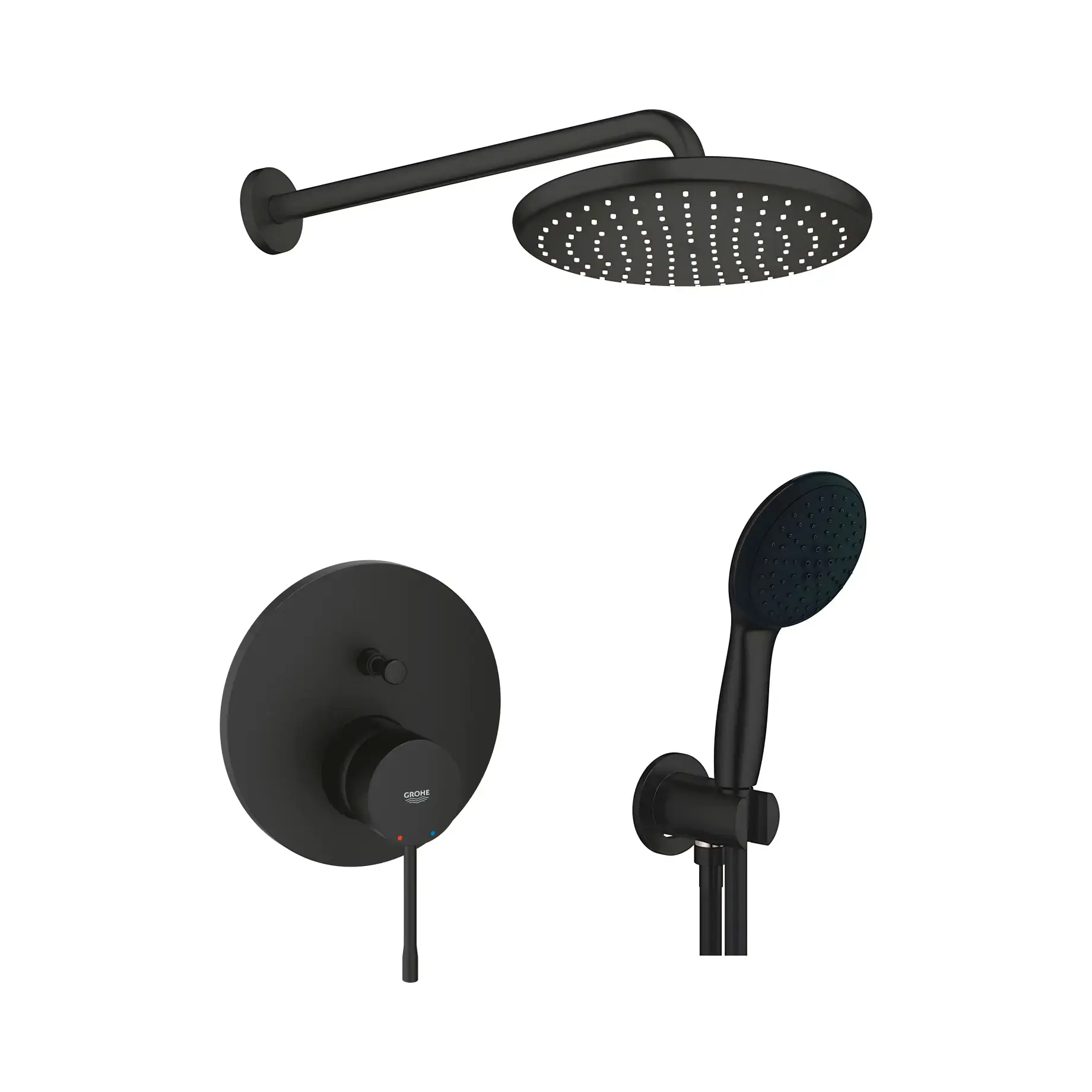 Комплект душової системи Essence з Tempesta 250 Grohe 24167KF0 — вид на білому тлі
