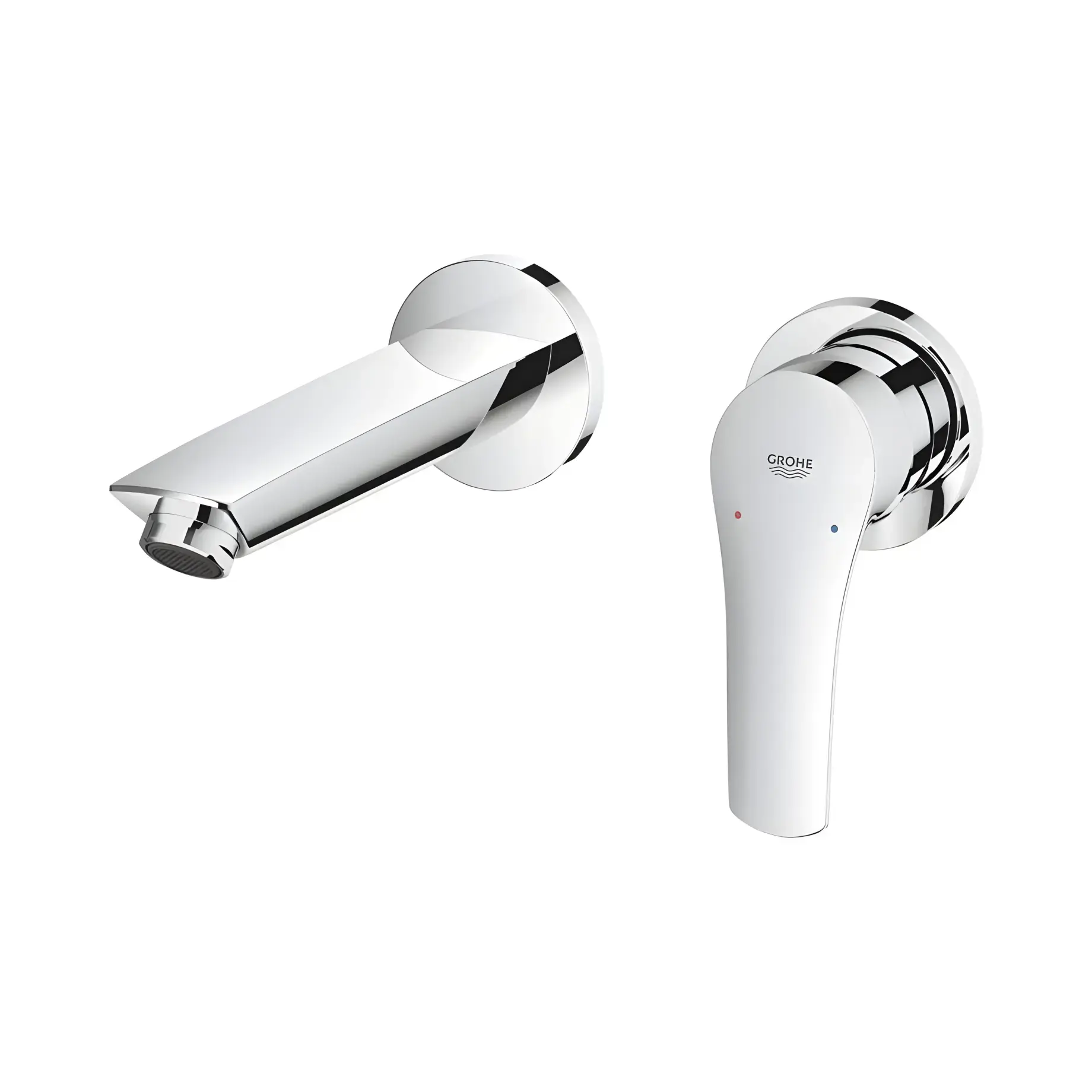 Змішувач для раковини настінний Eurosmart, розмір S Grohe 29337003 — вид згори