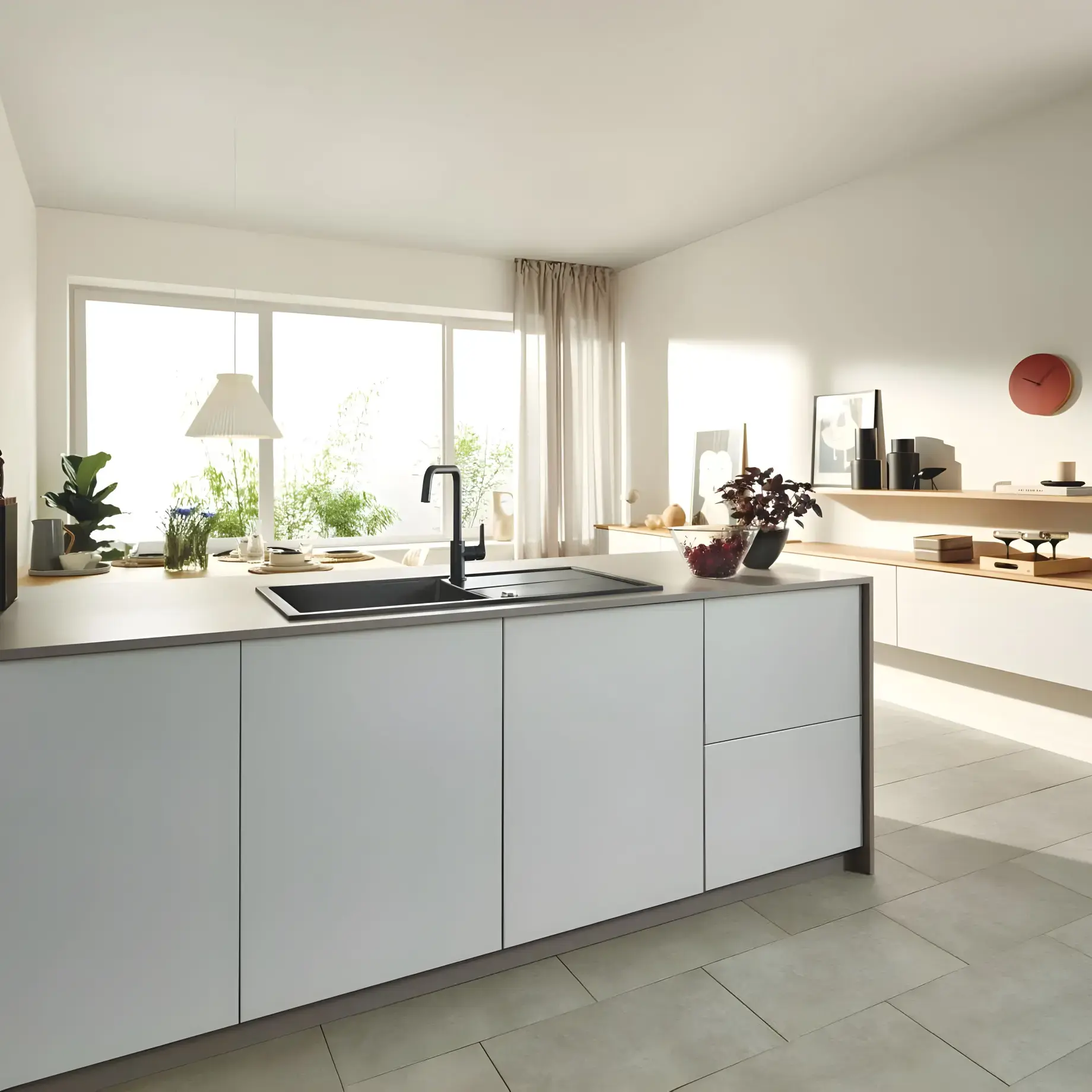 Змішувач для кухні Eurosmart Grohe 305672430 Black — вид спереду
