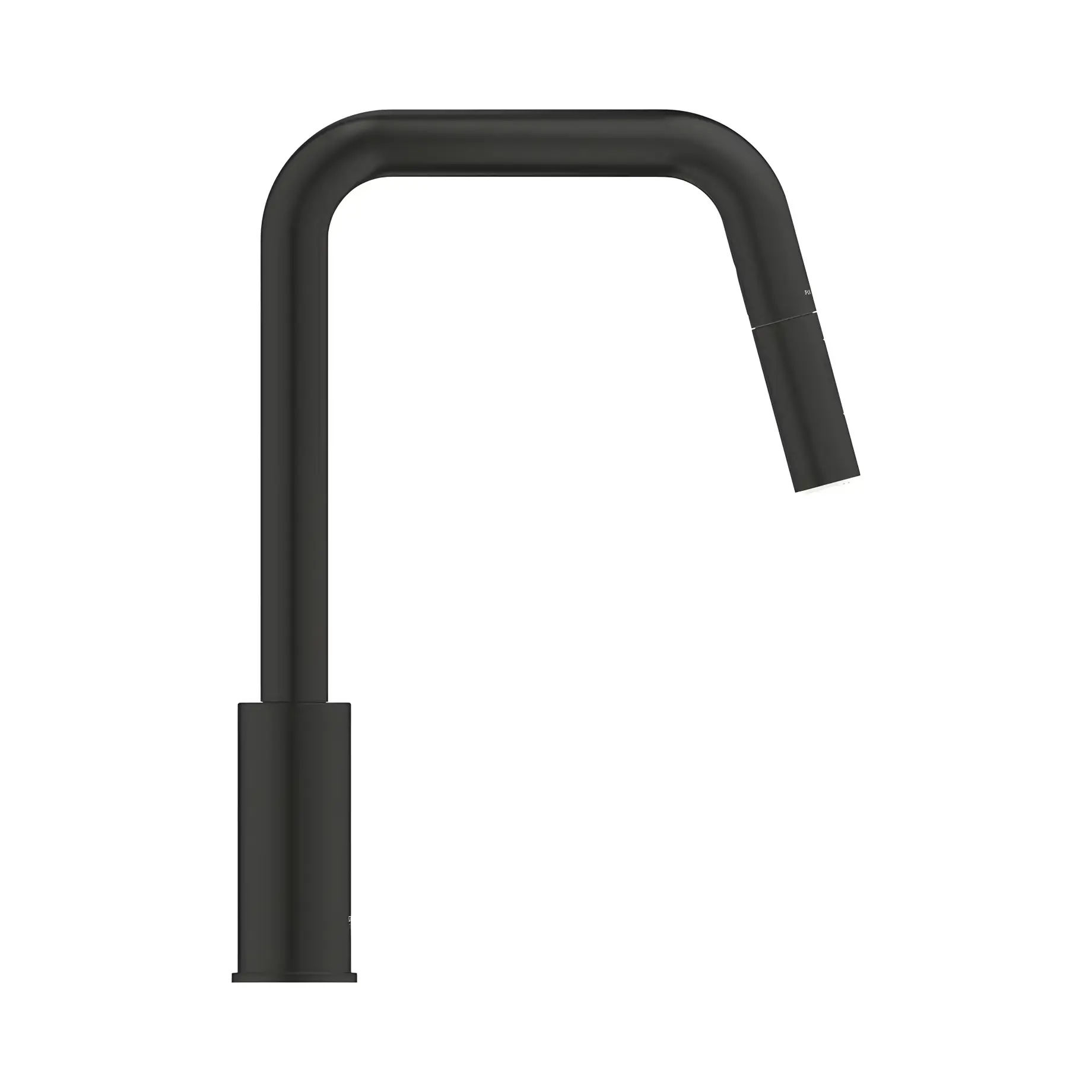 Змішувач для кухні з витяжним виливом Eurosmart Grohe 306192430 Matt Black — вид спереду