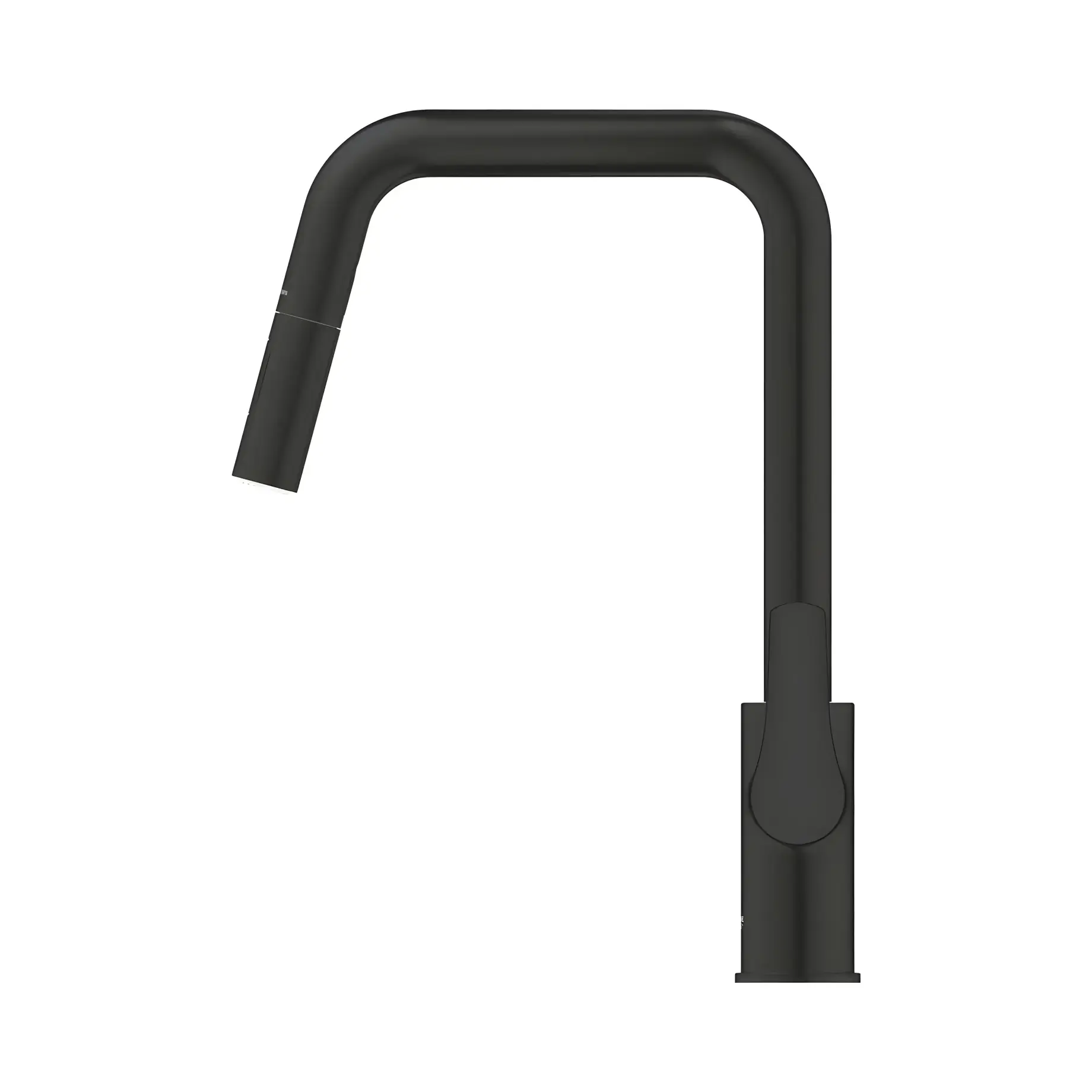 Змішувач для кухні з витяжним виливом Eurosmart Grohe 306192430 Matt Black — вид згори