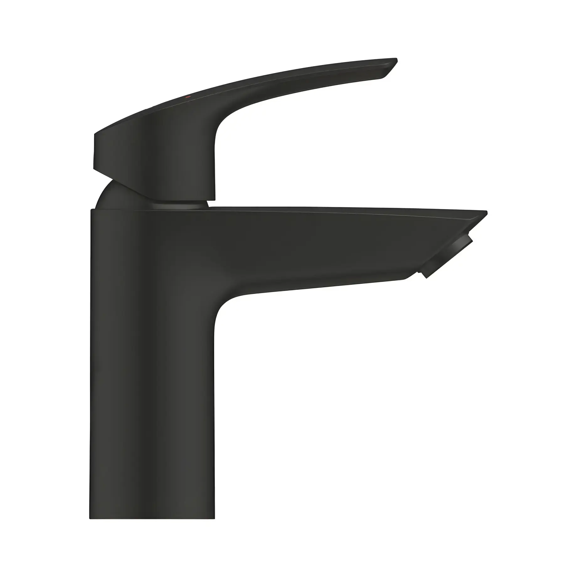 Змішувач для раковини Eurosmart, розмір S Grohe 324672433 Matt Black — вид спереду