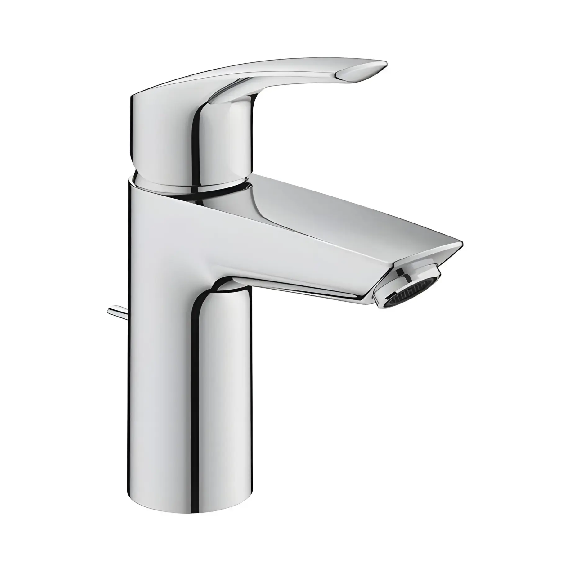 Змішувач для раковини з донним клапаном Eurosmart, розмір S Grohe 33265003 — вид на білому тлі