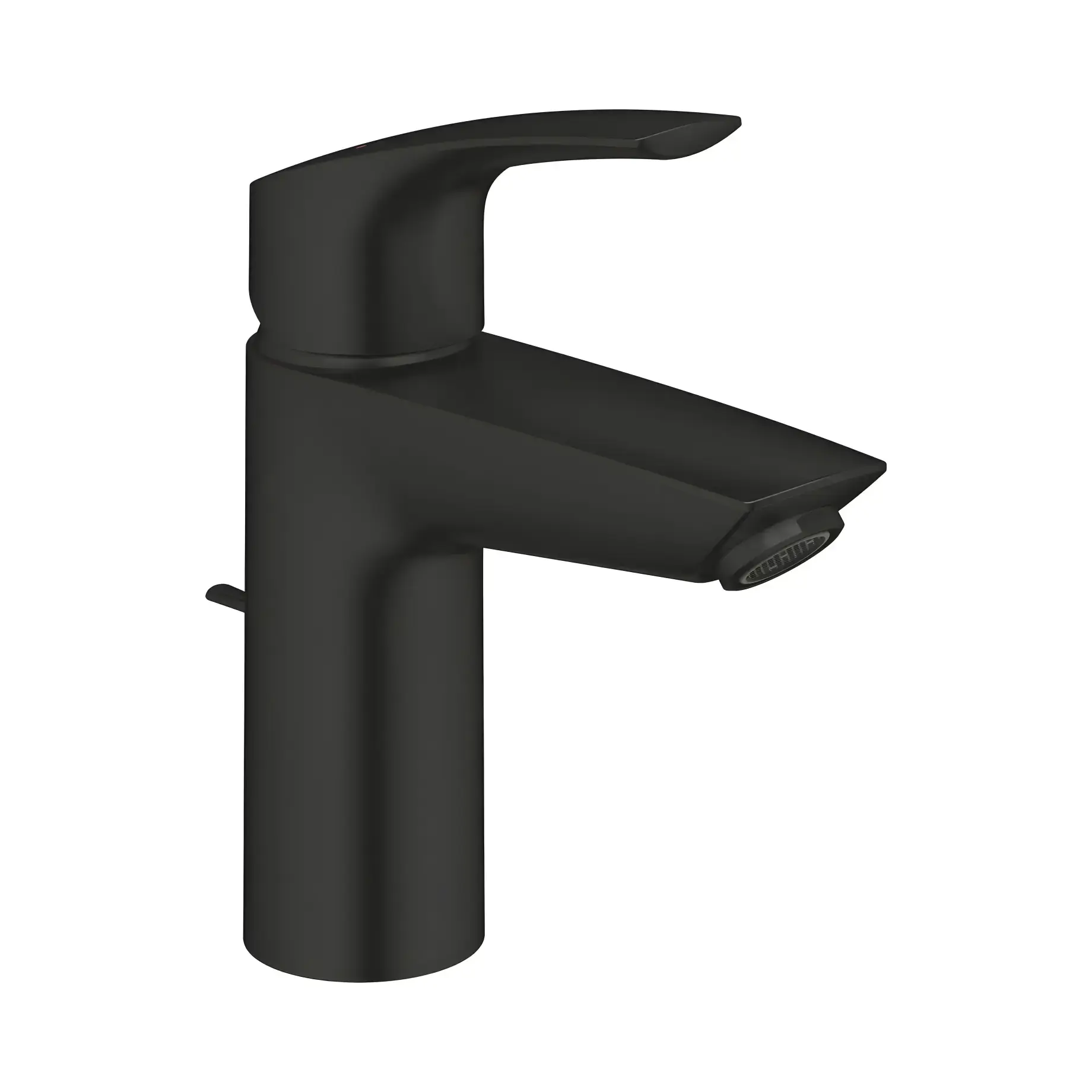 Змішувач для раковини з донним клапаном Eurosmart, розмір S Grohe 332652433 Black — вид на білому тлі
