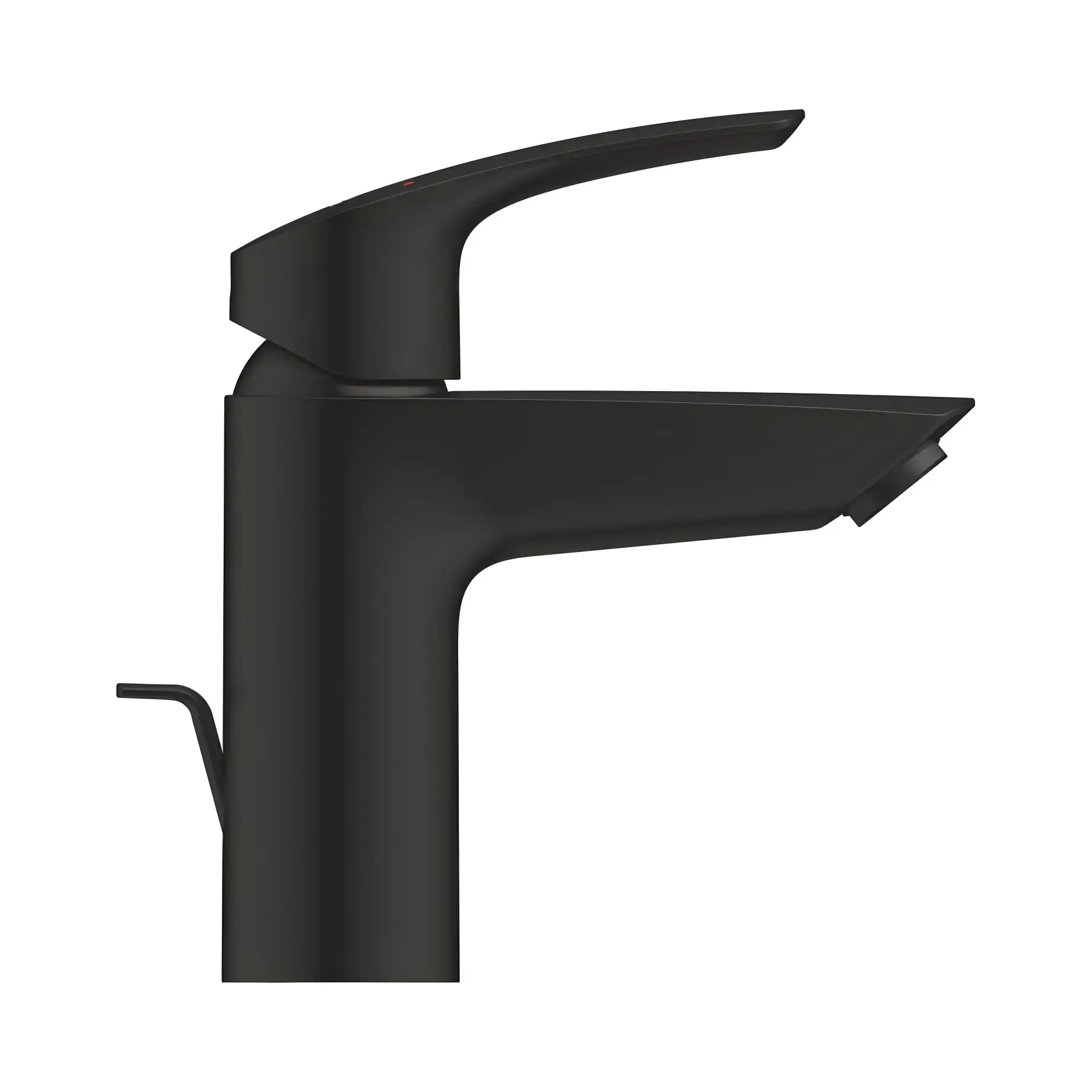 Змішувач для раковини з донним клапаном Eurosmart, розмір S Grohe 332652433 Black — вид спереду