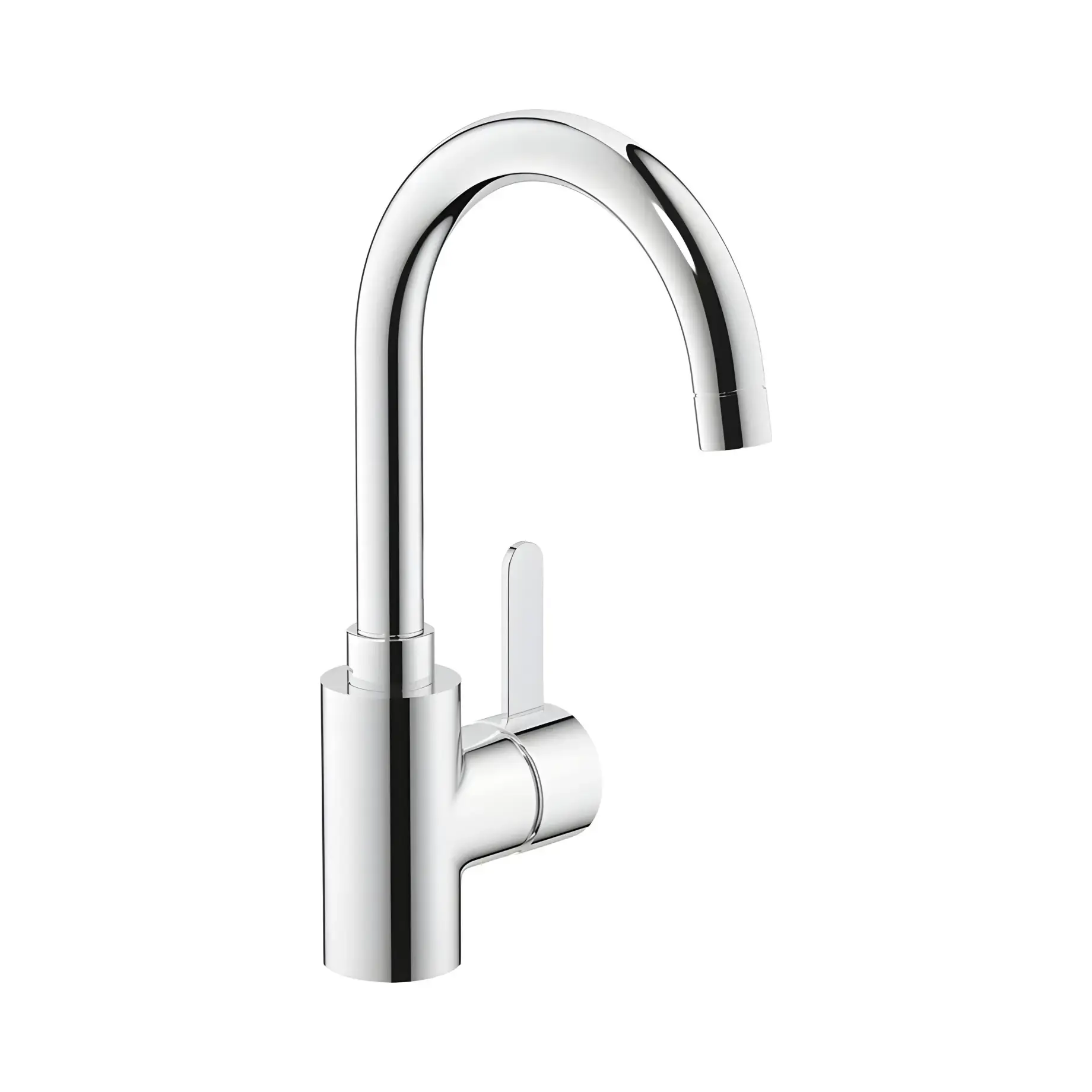 Змішувач для раковини високий Eurosmart Cosmopolitan з донним клапаном Push-Open, розмір L Grohe 23933001 Chrome — вид на білому тлі