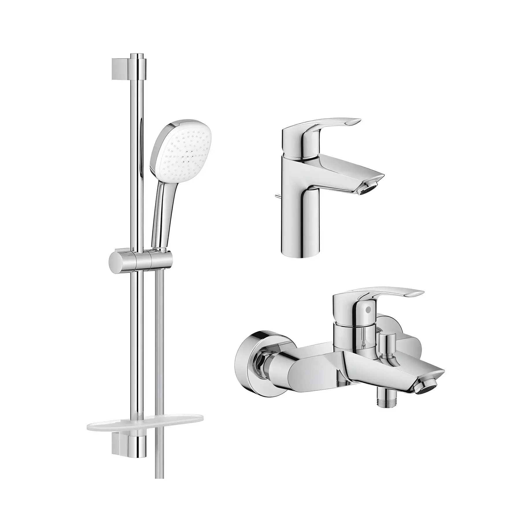 Набір змішувачів для ванни 3 в 1 Eurosmart Grohe UA123238S3 — вид на білому тлі