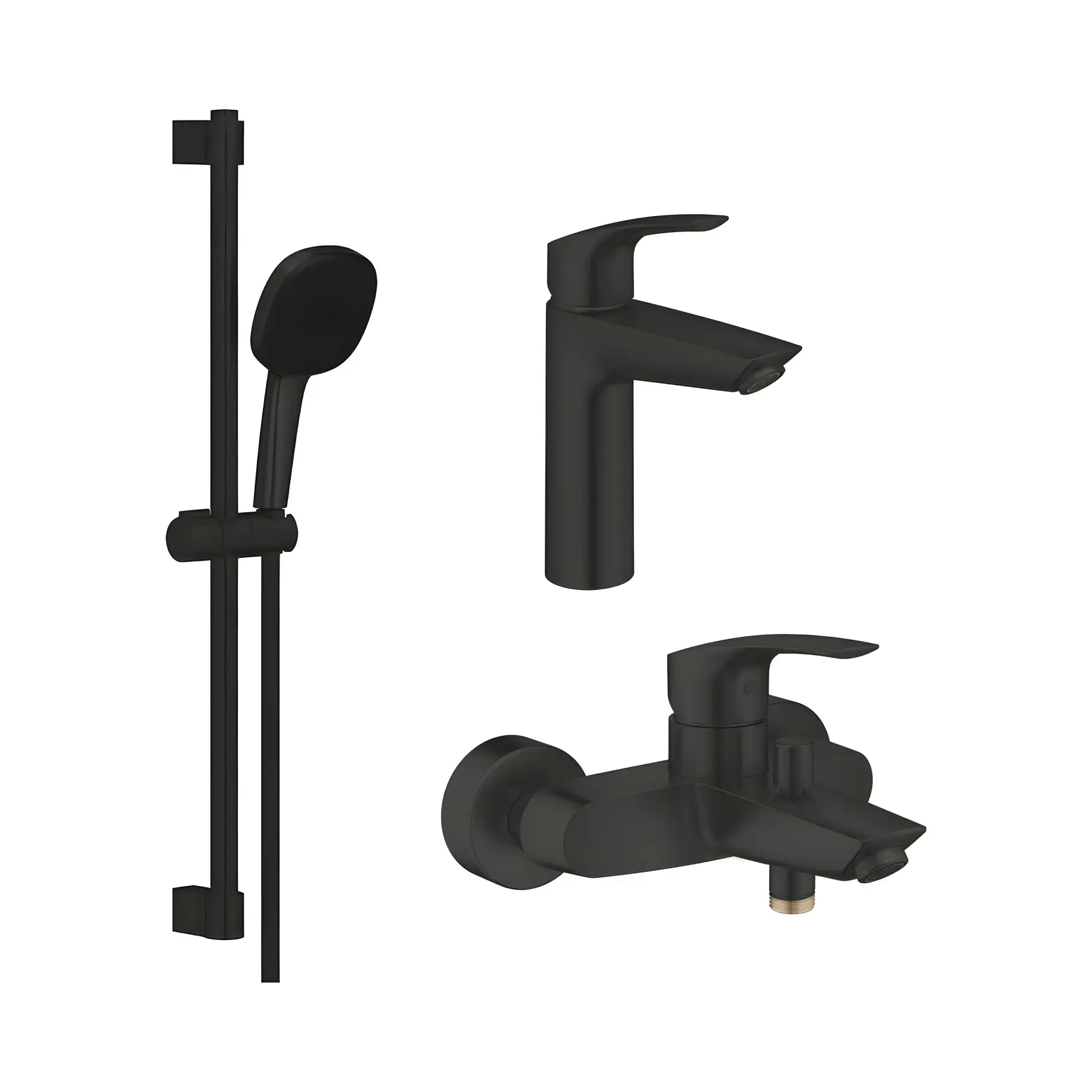 Комплект змішувачів для ванни 3 в 1 Eurosmart Grohe UA123246M243 — вид на білому тлі