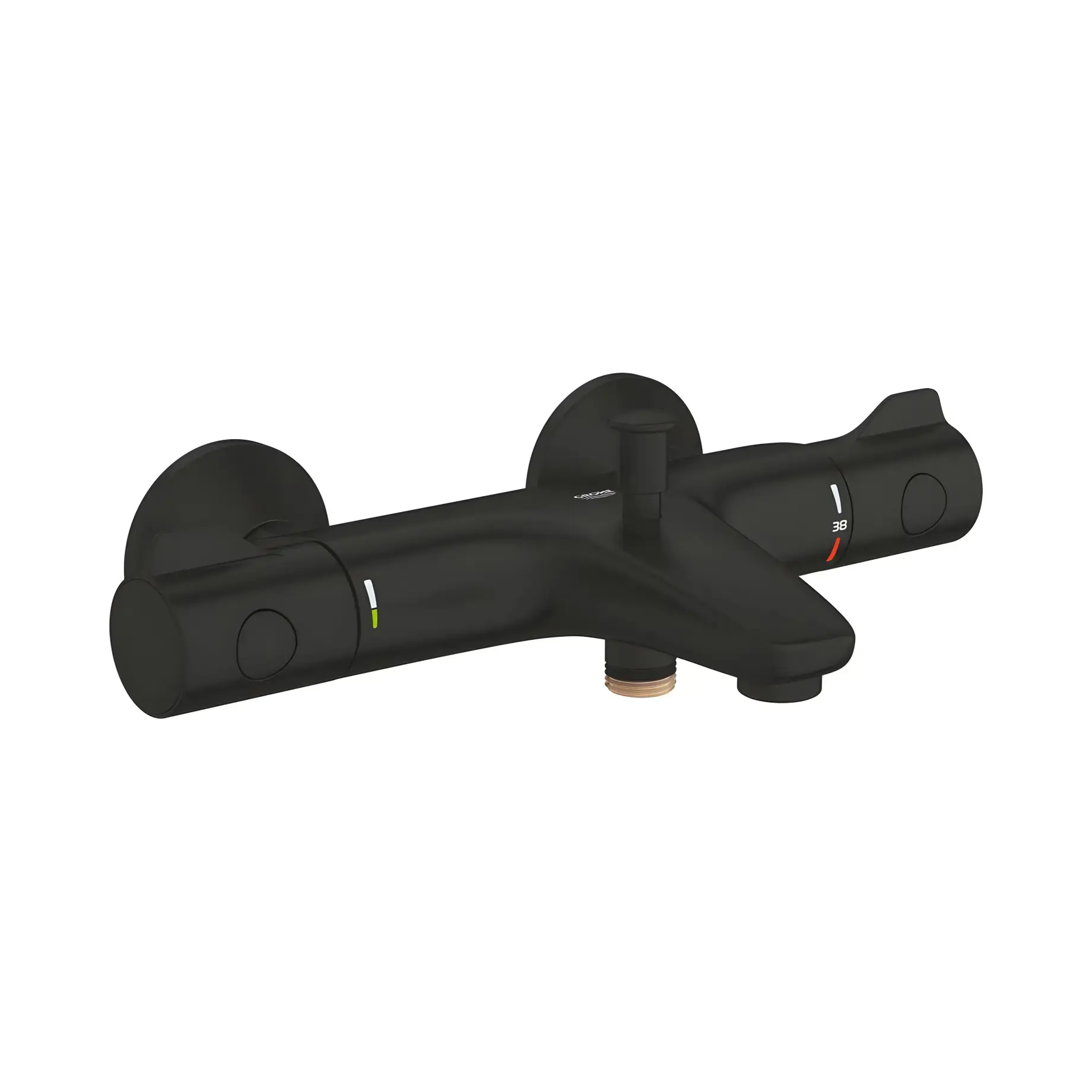 Термостат для ванни Grohtherm 800 Grohe 1022032430 Matt Black — вид на білому тлі