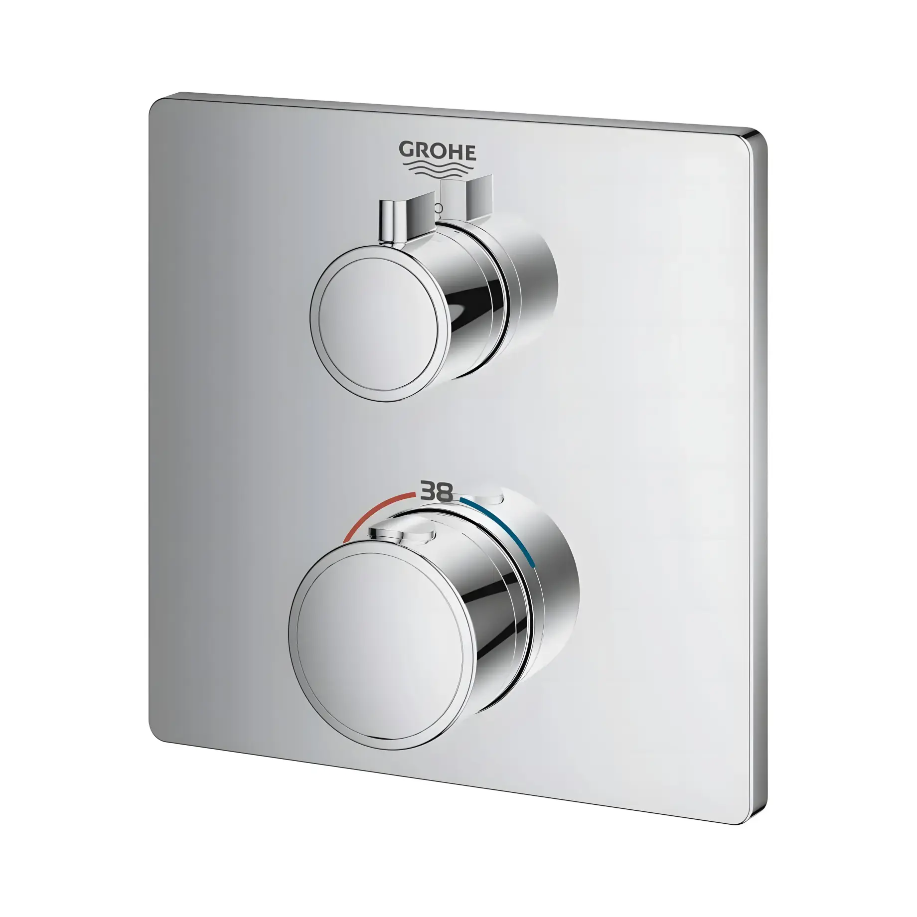 Термостат для ванни/душу прихованого монтажу на 1 споживача Grohtherm Grohe 24078000 — вид спереду