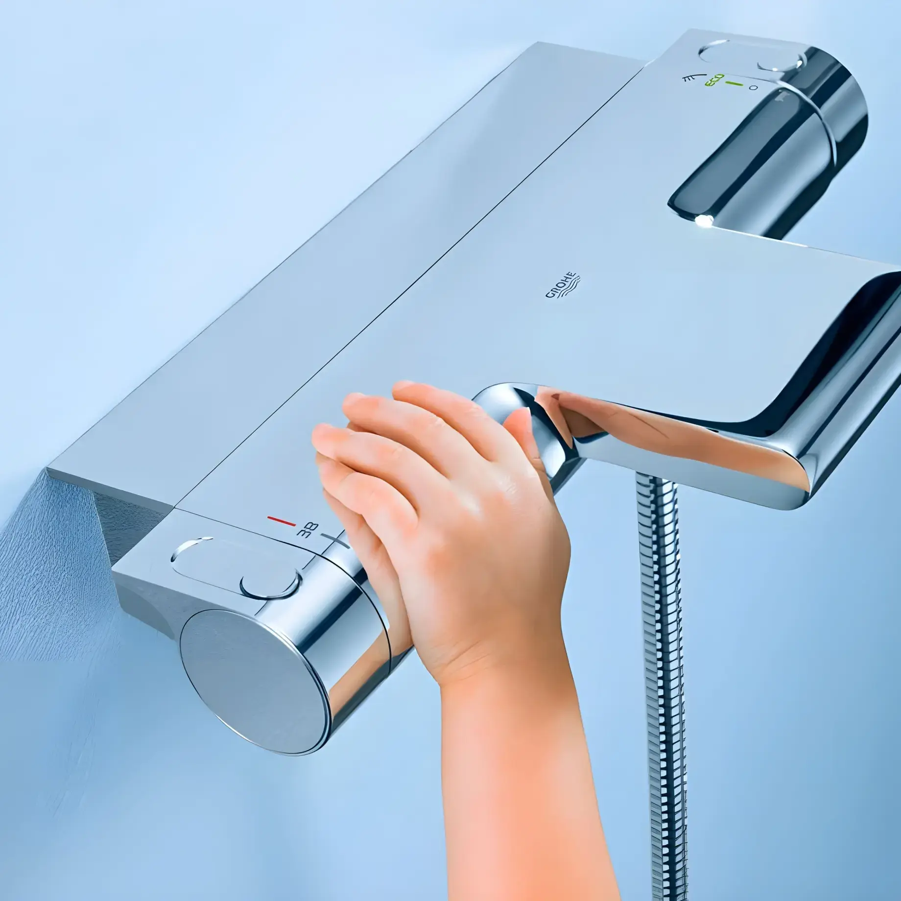 Термостат для ванны Grohtherm 2000 Grohe 34464001 — боковой ракурс