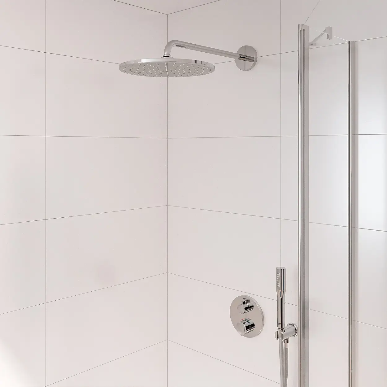 Душова система прихованого монтажу Grohtherm з Rainshower Mono 310 Grohe 34869000 — вид спереду