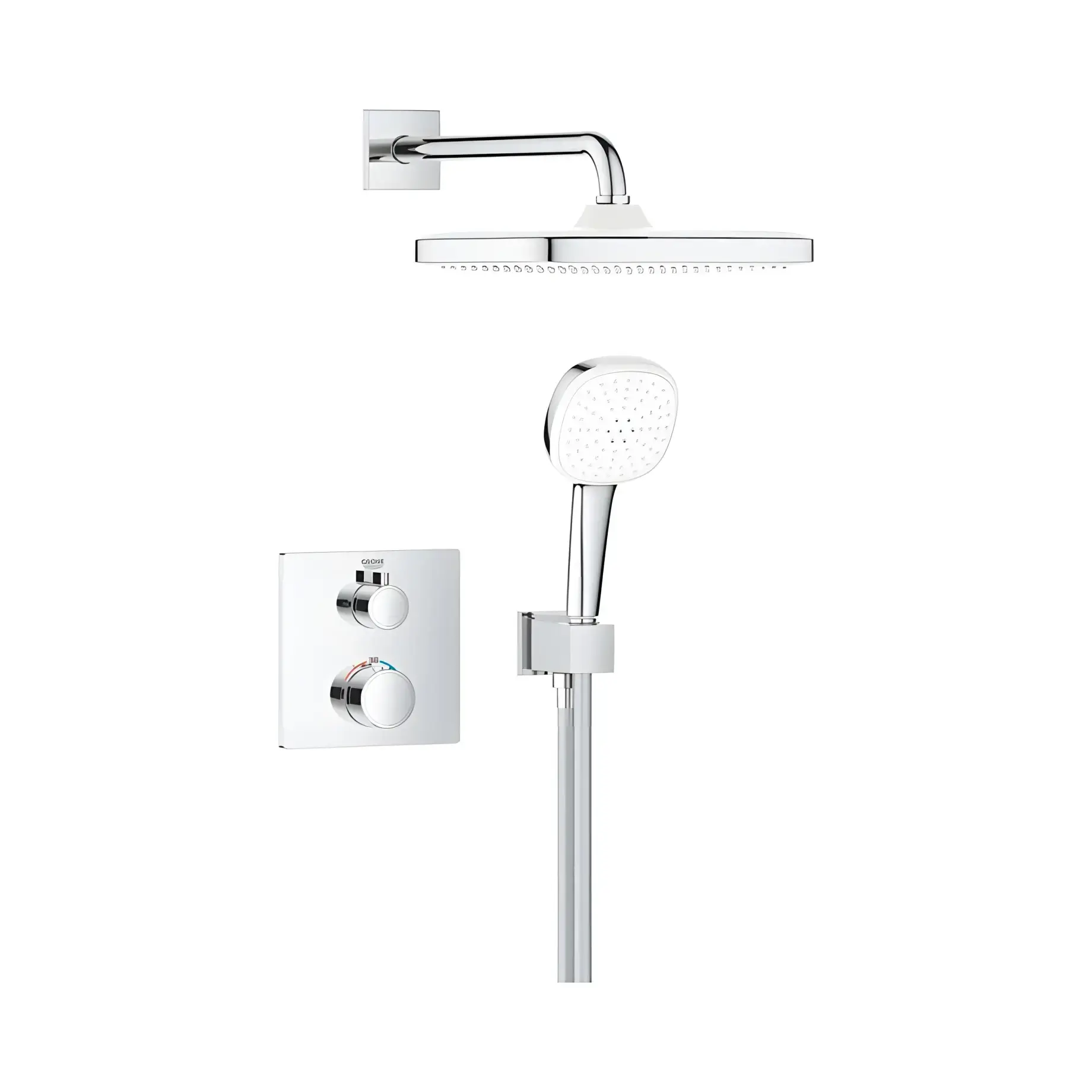 Комплект душової системи Grohe Grohe 34871000 Chrome — вид на білому тлі