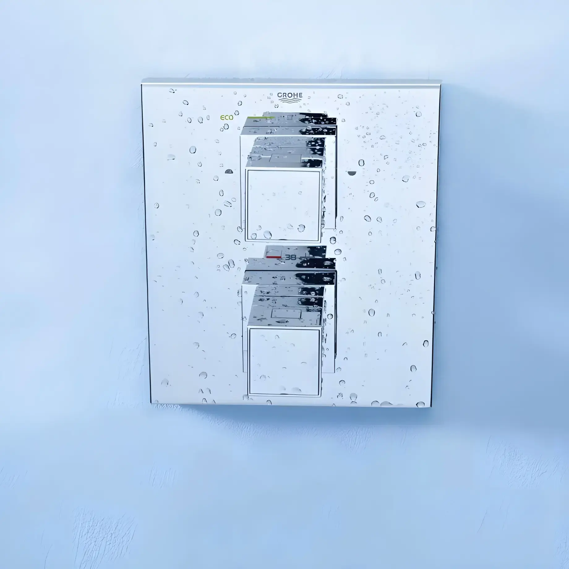 Термостат для ванни/душу прихованого монтажу на 2 споживача Grohtherm Cube Grohe 24155000 — бічний ракурс