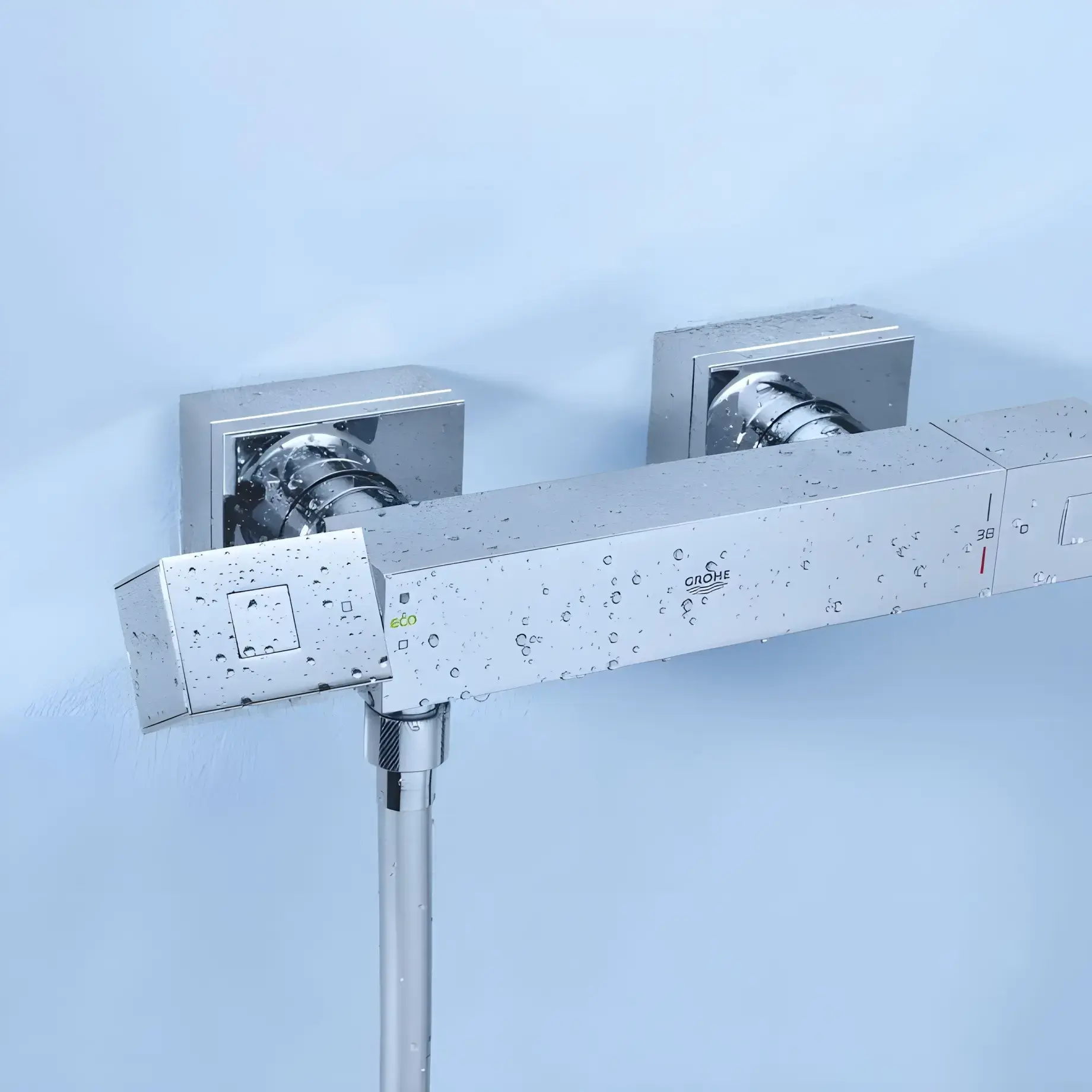 Термостат для душу Grohtherm Cube Grohe 34488000 — вид спереду